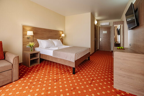 Двухместный номер с 1 кроватью или 2 отдельными кроватями и террасой в Лето·отель