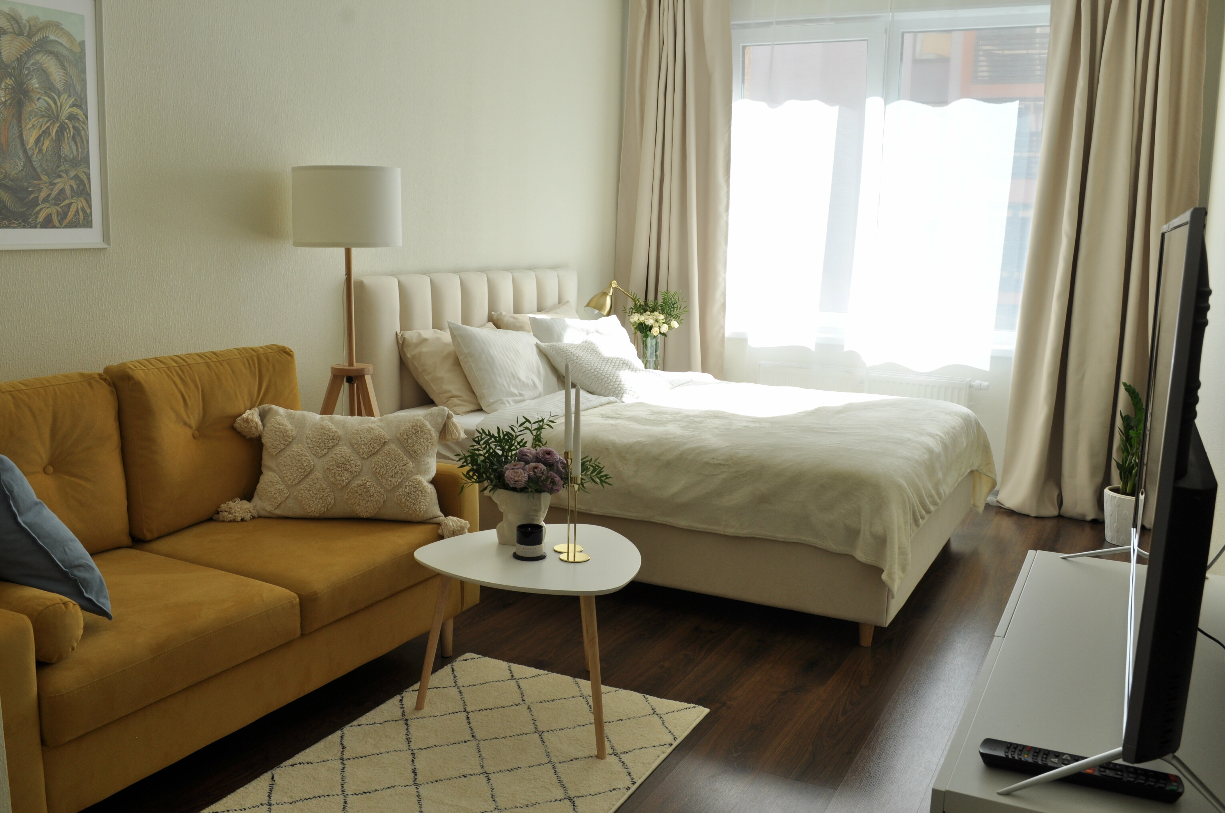 Апартаменты с 1 спальней