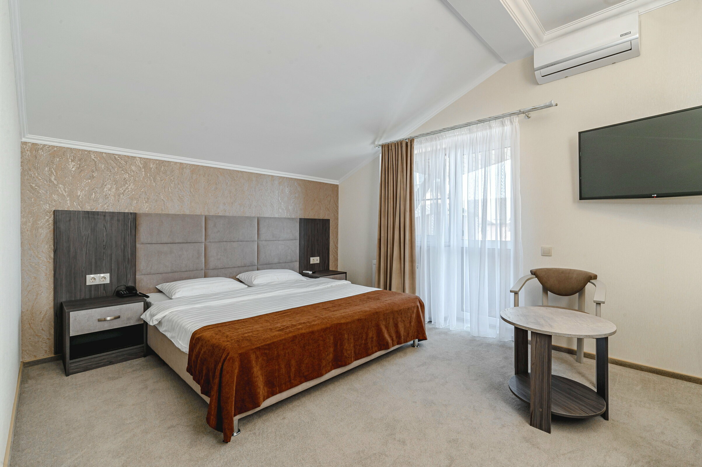 Двухместный номер с 1 кроватью и террасой