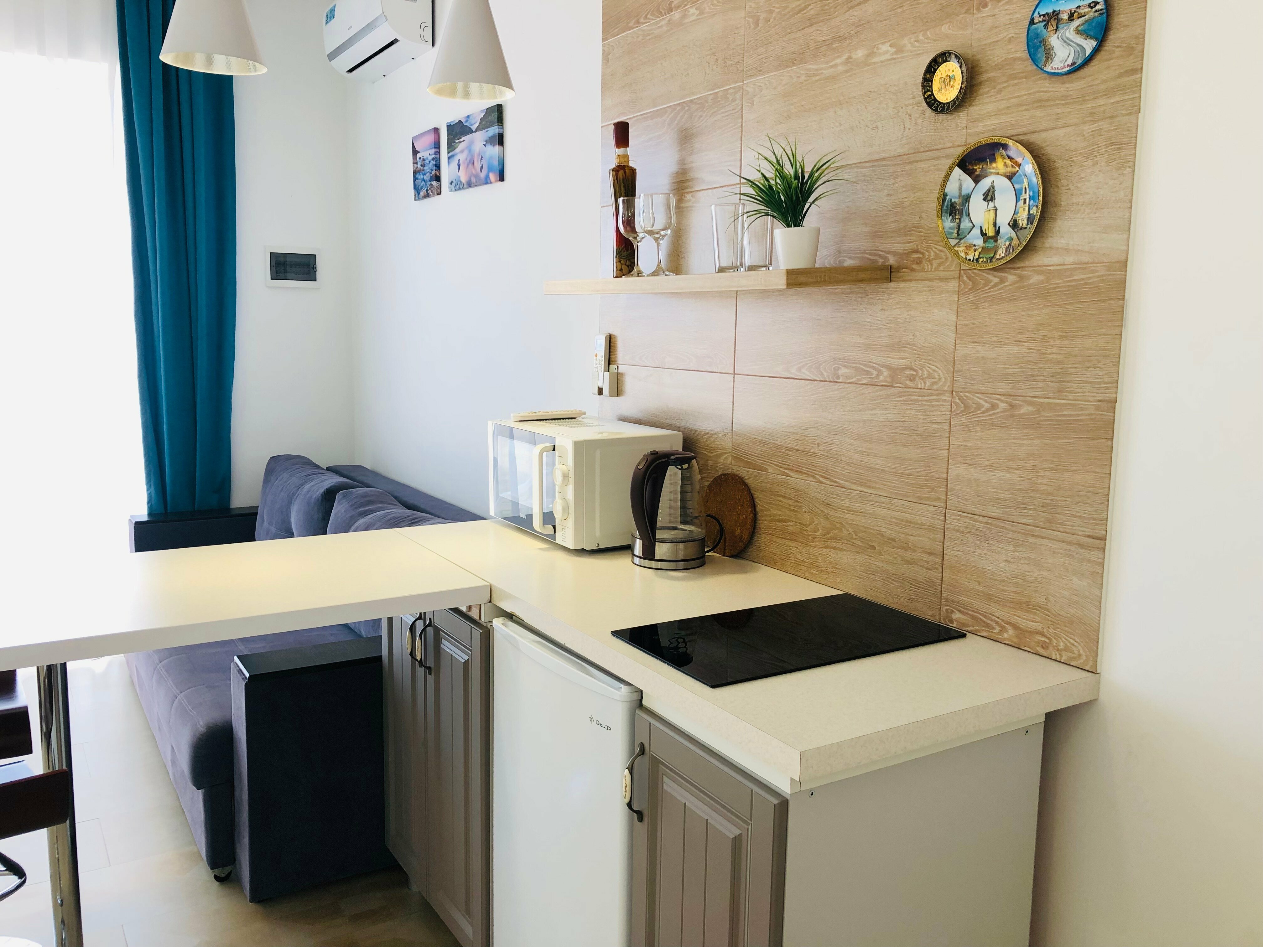 Апартаменты-студия с видом на море