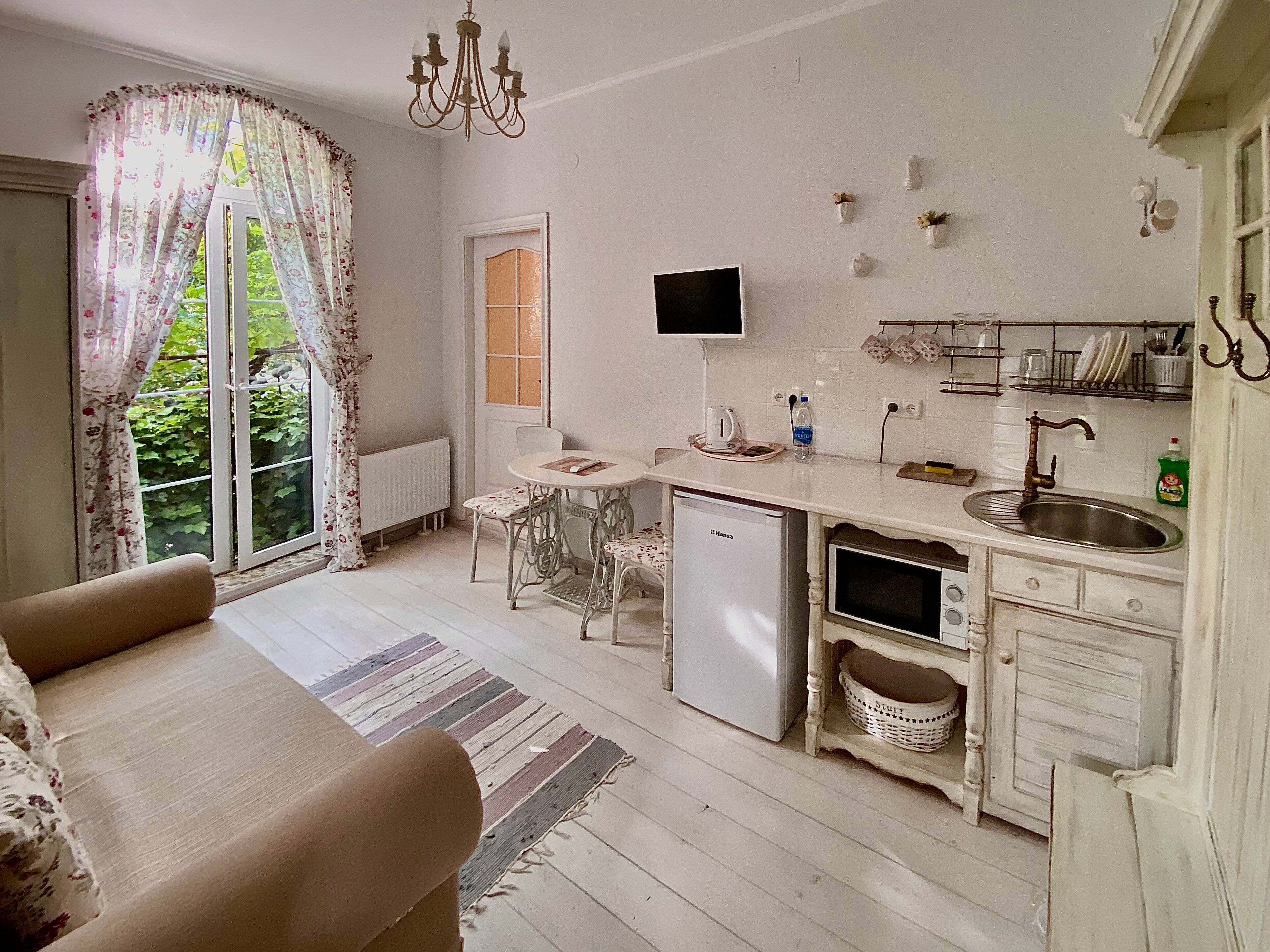 Двухместный номер с 1 кроватью и террасой