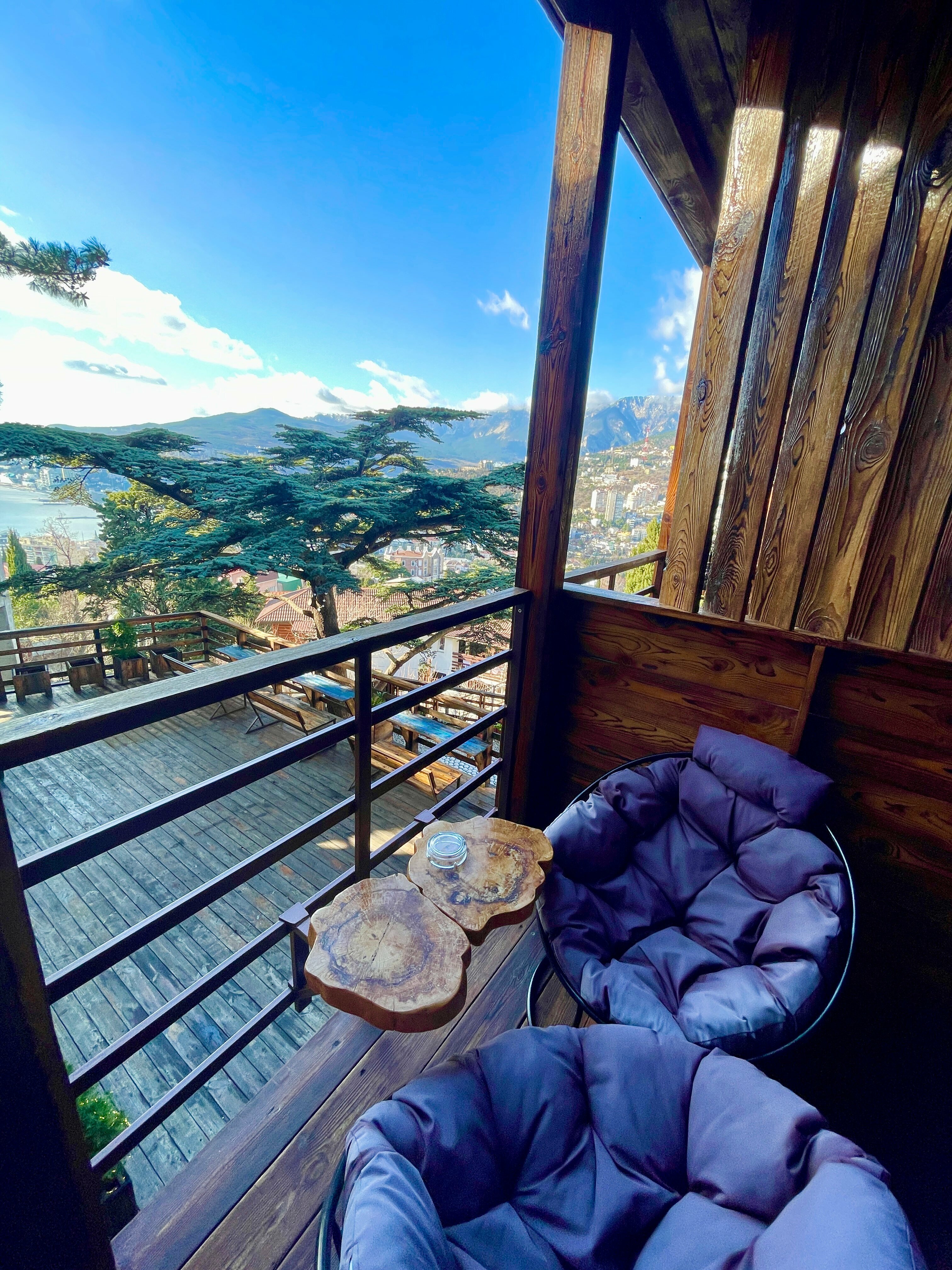 Двухместный номер Делюкс с 1 кроватью и балконом, вид на море