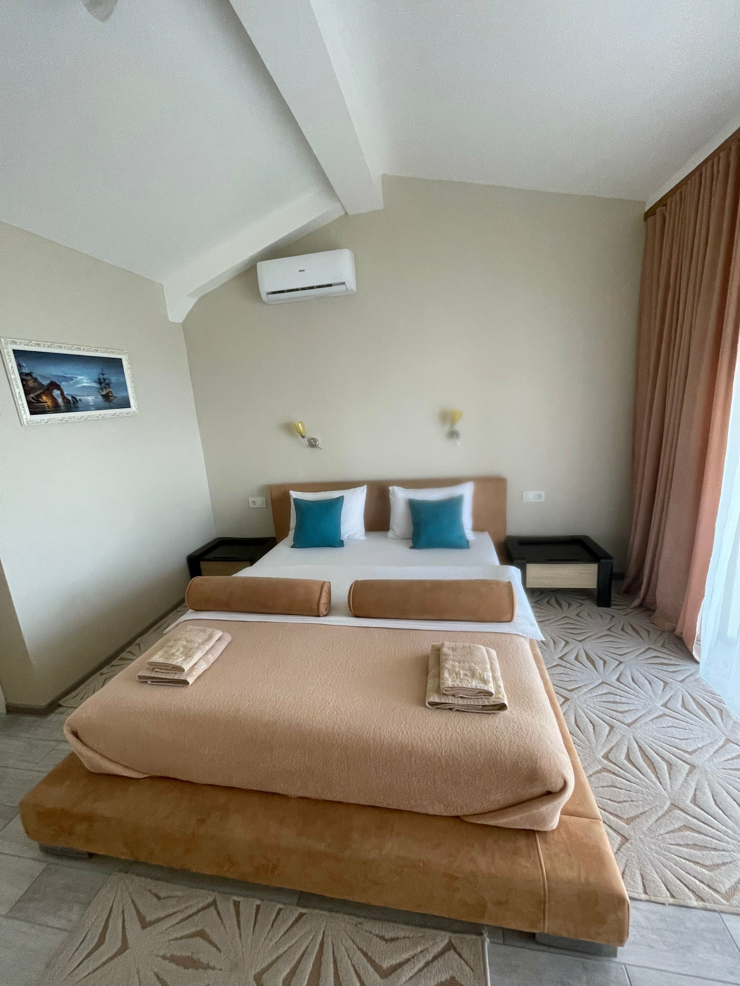 Двухместный номер с 1 кроватью или 2 отдельными кроватями, вид на море