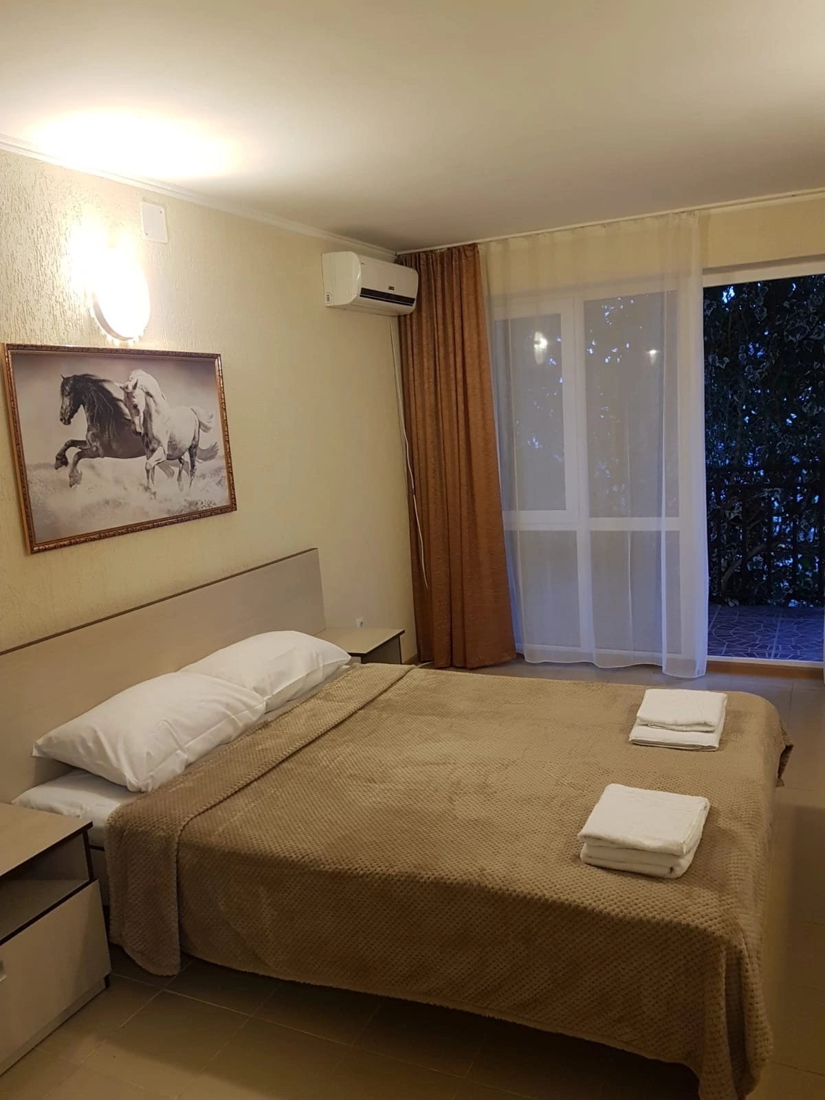 Двухместный с 1 кроватью или 2 отдельными кроватями и душем