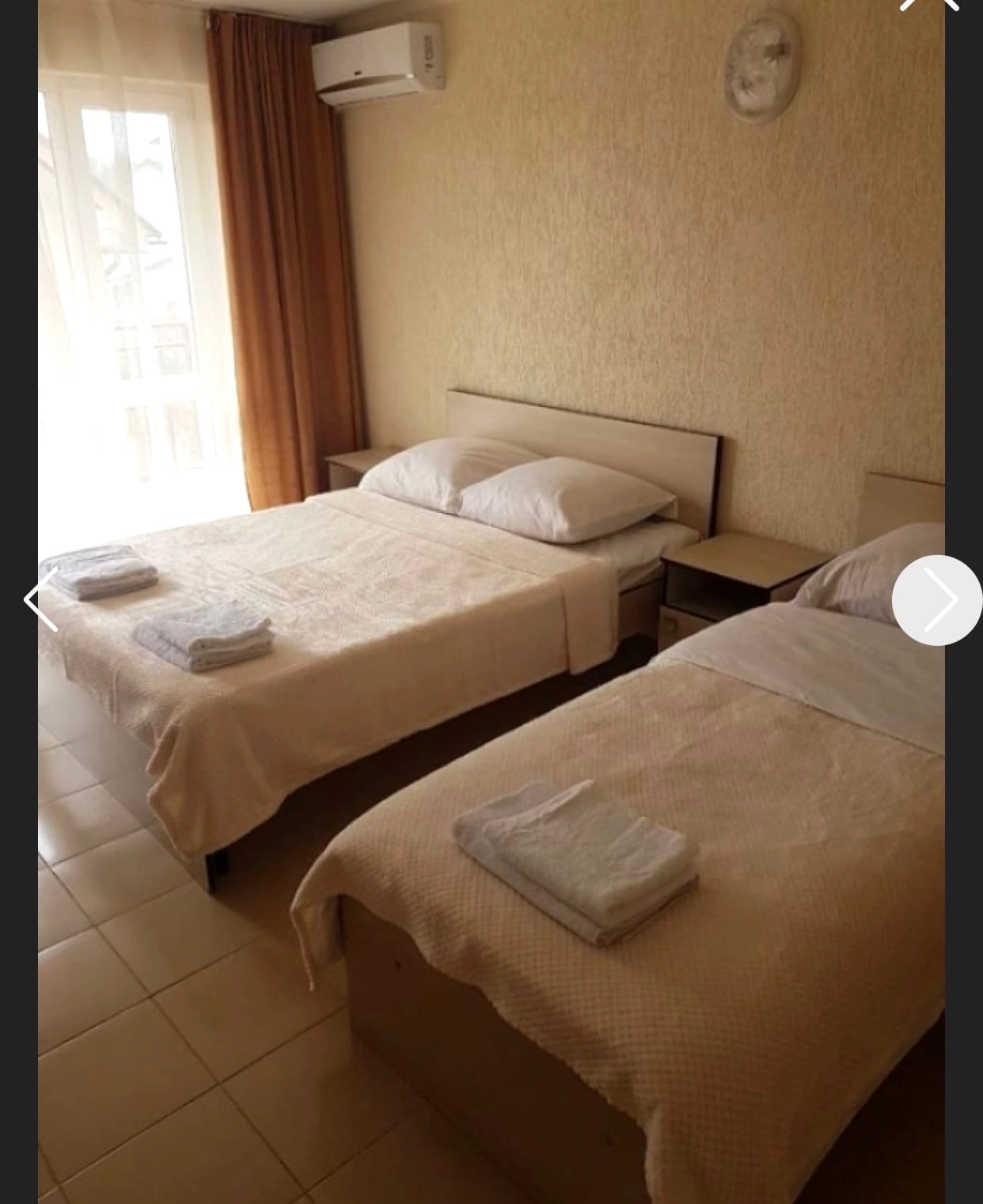 Трехместный номер «Комфорт» с душем