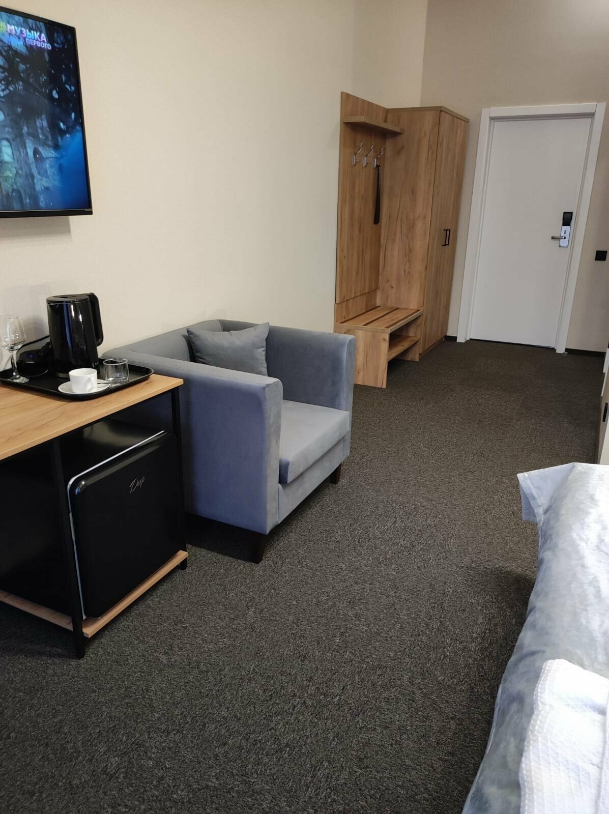 Двухместный номер с 1 кроватью и балконом