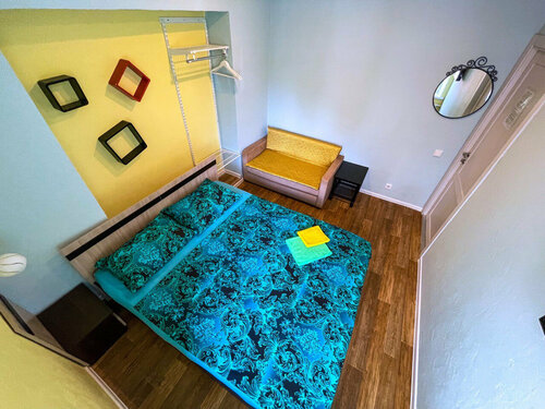 Двухместный номер с двуспальной кроватью, санузел и душ на этаже