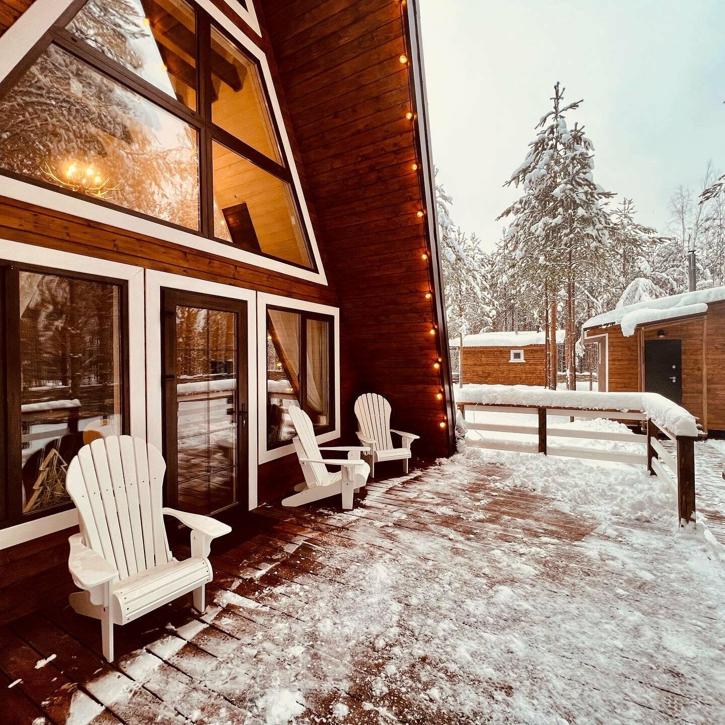 Шале №3 - с баварским камином, баней, зоной барбекю и костровой чашей