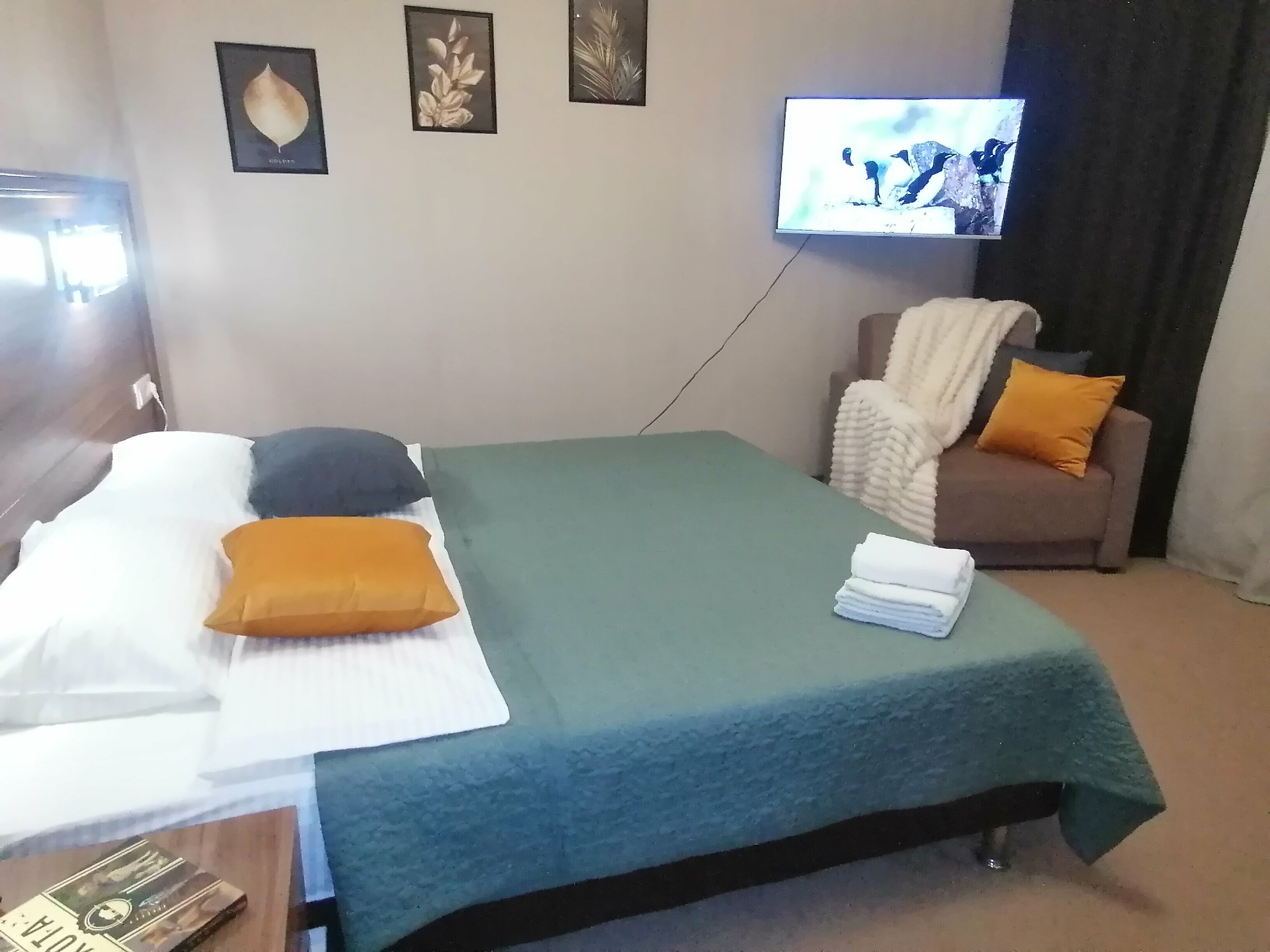 Двухместный номер с 1 кроватью и балконом