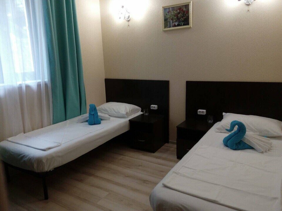 Двухместный номер с 2 отдельными кроватями и окном