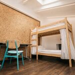 Кровать в общем 4-местном номере с 2 двухъярусными кроватями (общие удобства) в Loft