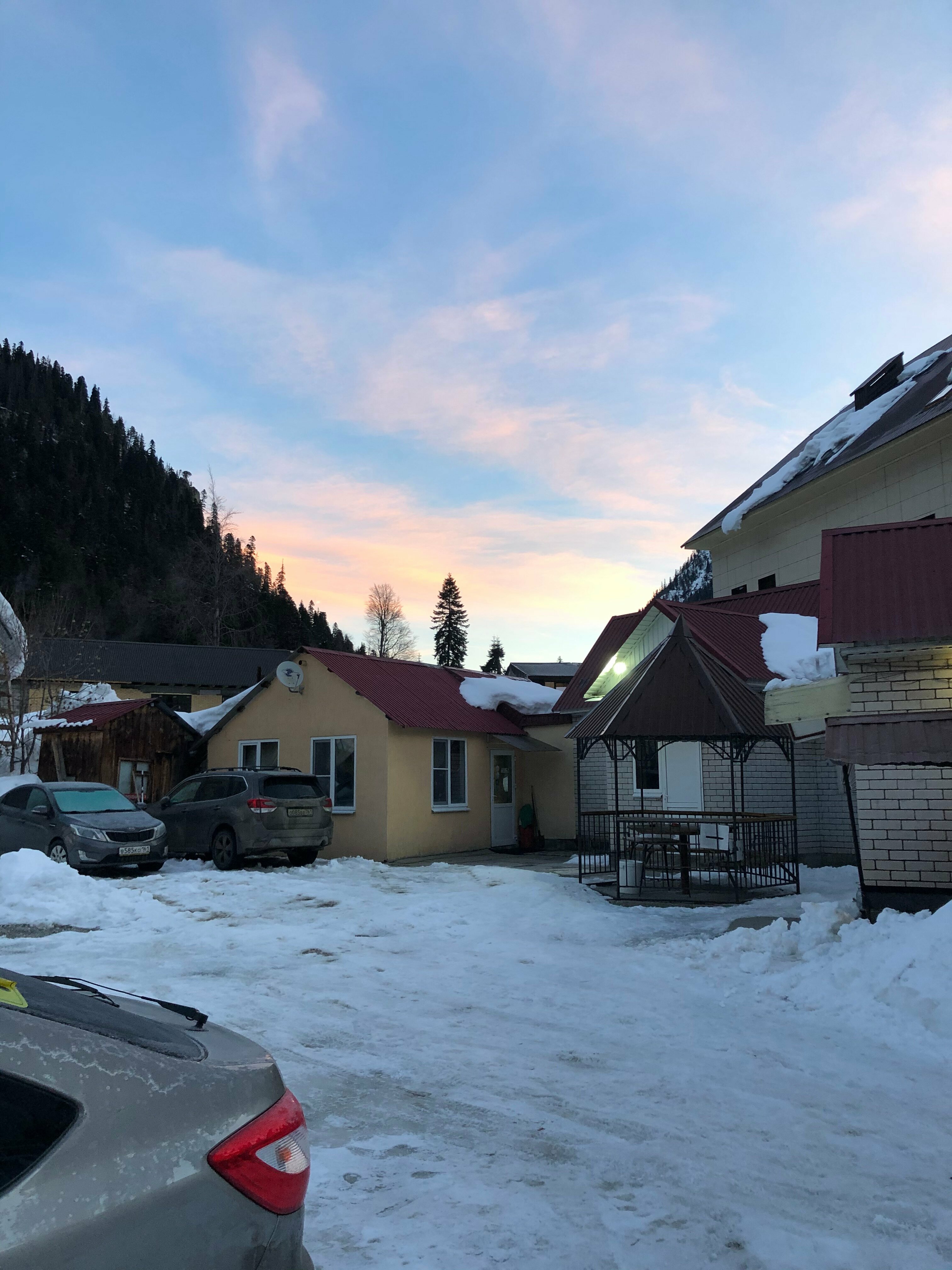 Двухместный номер с 1 кроватью или 2 отдельными кроватями, вид на горы