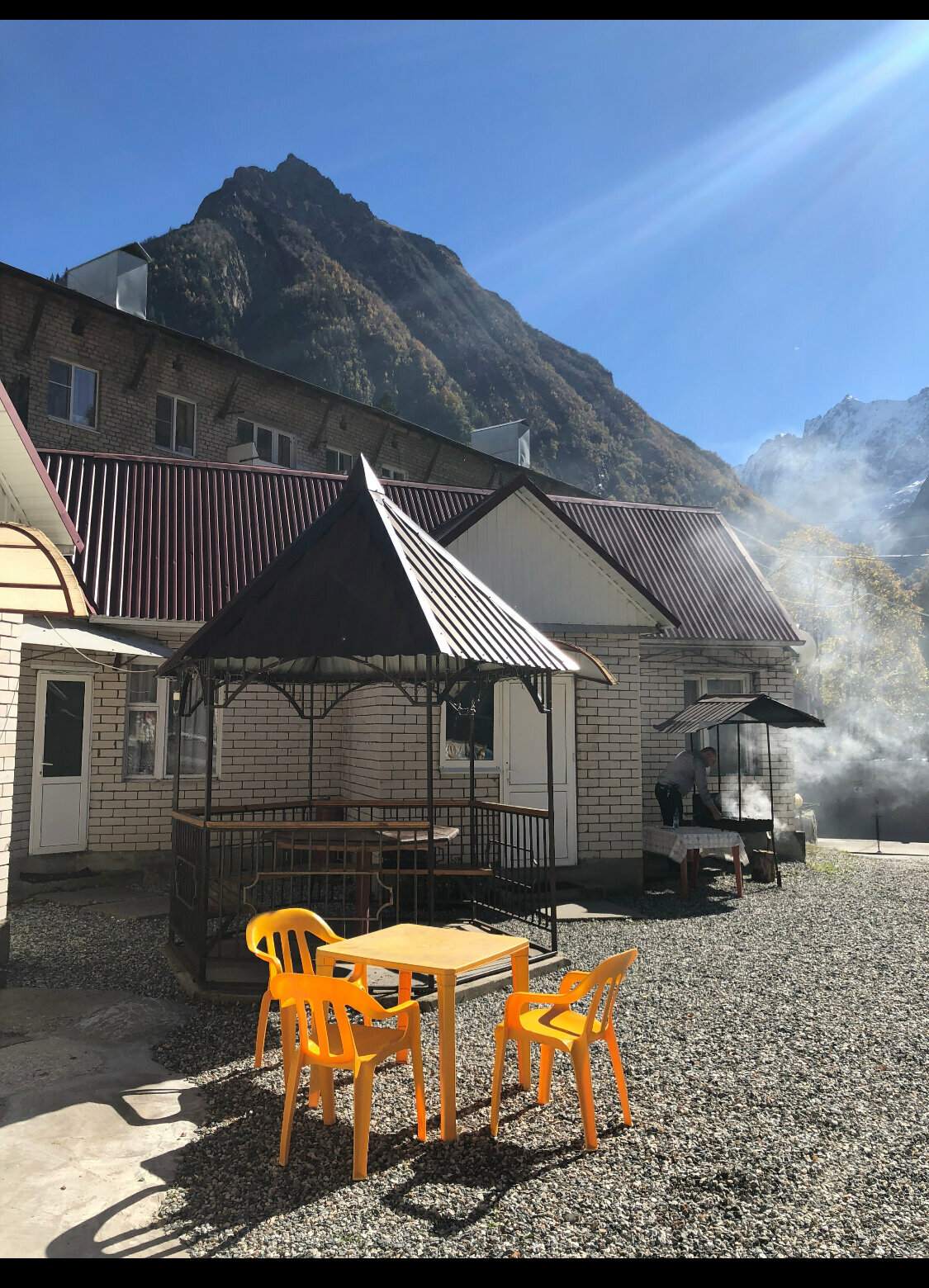 Двухместный номер с 1 кроватью или 2 отдельными кроватями, вид на горы