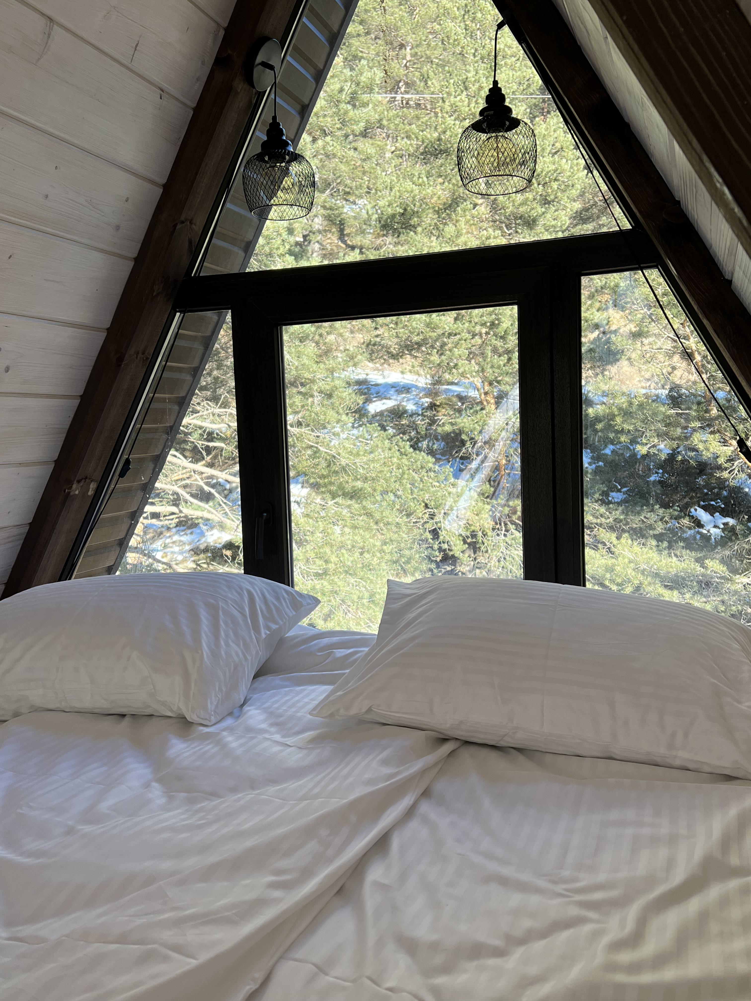 Двухместный номер с 1 кроватью или 2 отдельными кроватями, вид на горы