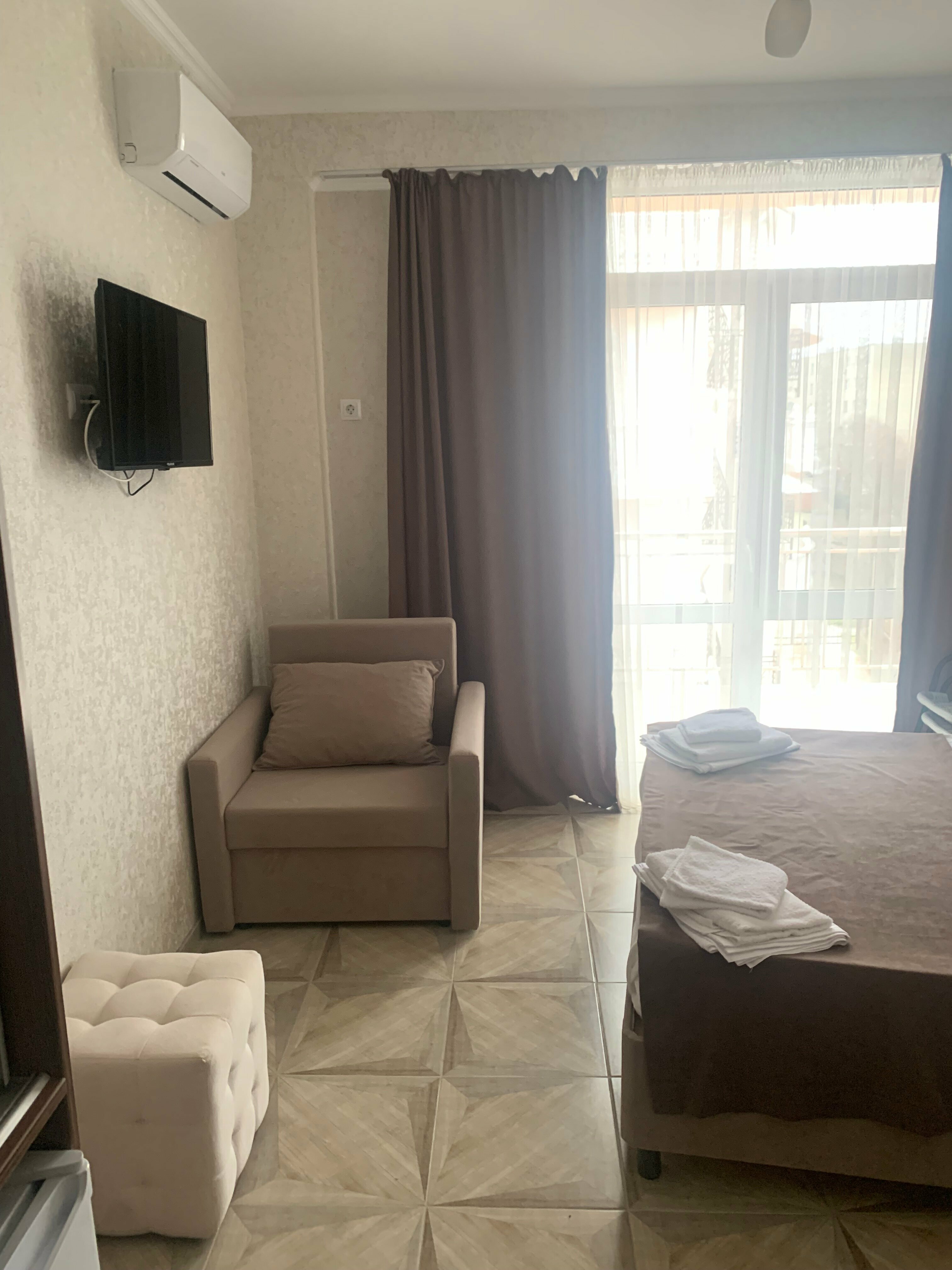 Двухместный номер Делюкс с 1 кроватью и балконом