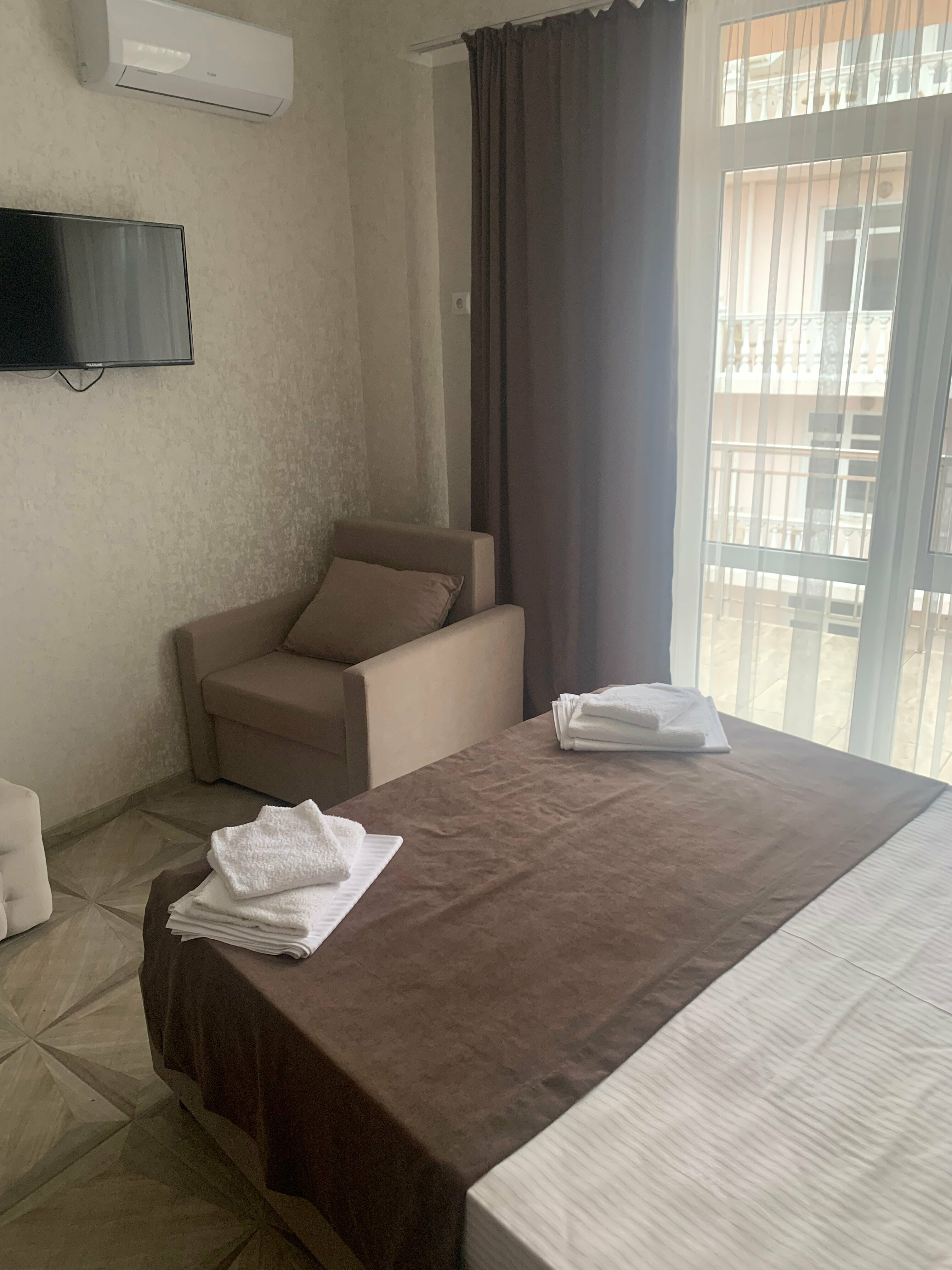 Двухместный номер Делюкс с 1 кроватью и балконом