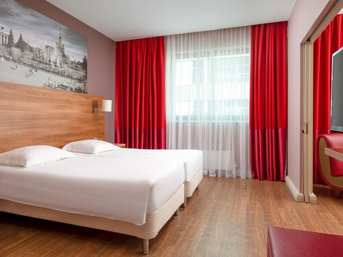 Апартаменты 1-комнатные с двумя односпальными кроватями в Adagio