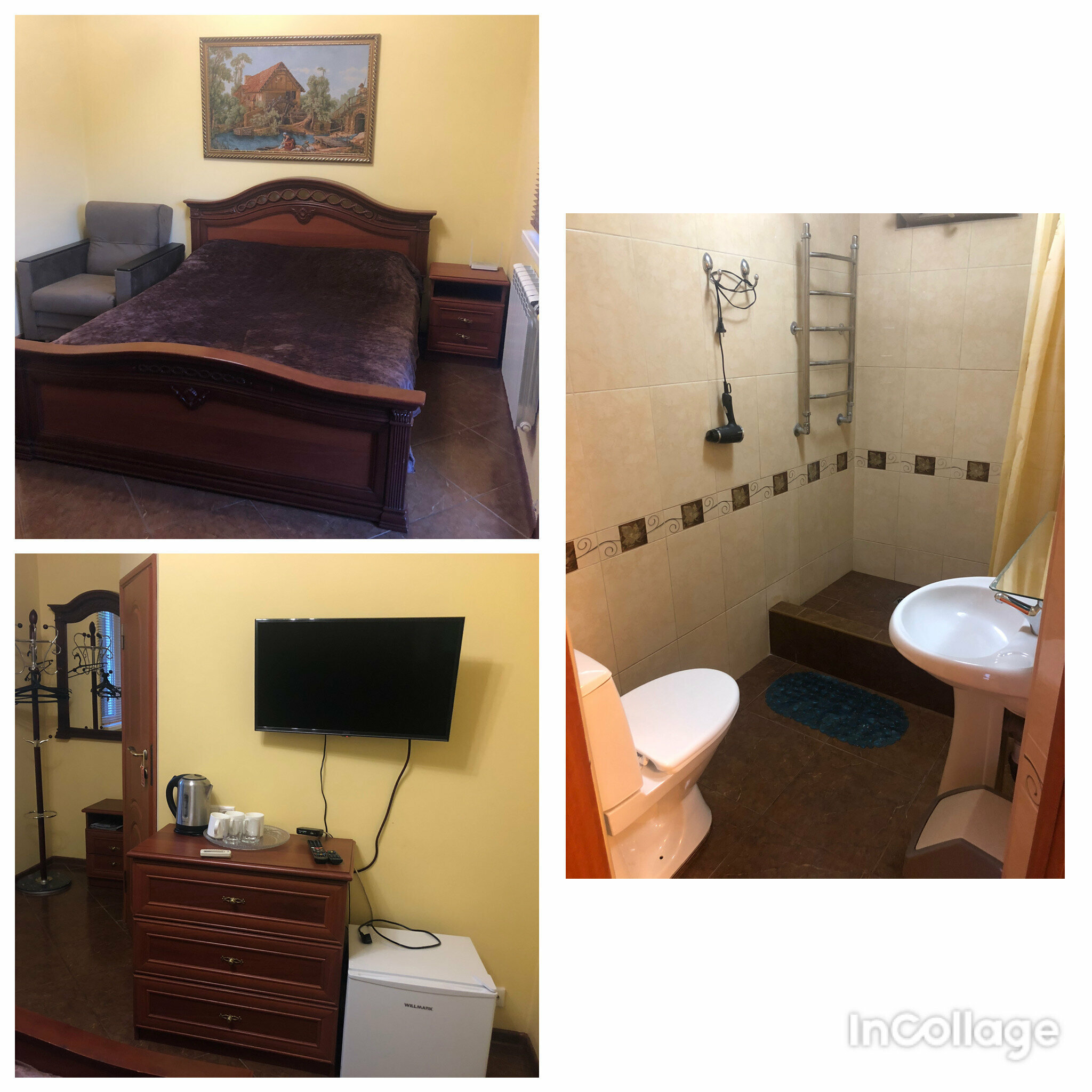 Небольшой двухместный номер с 1 кроватью