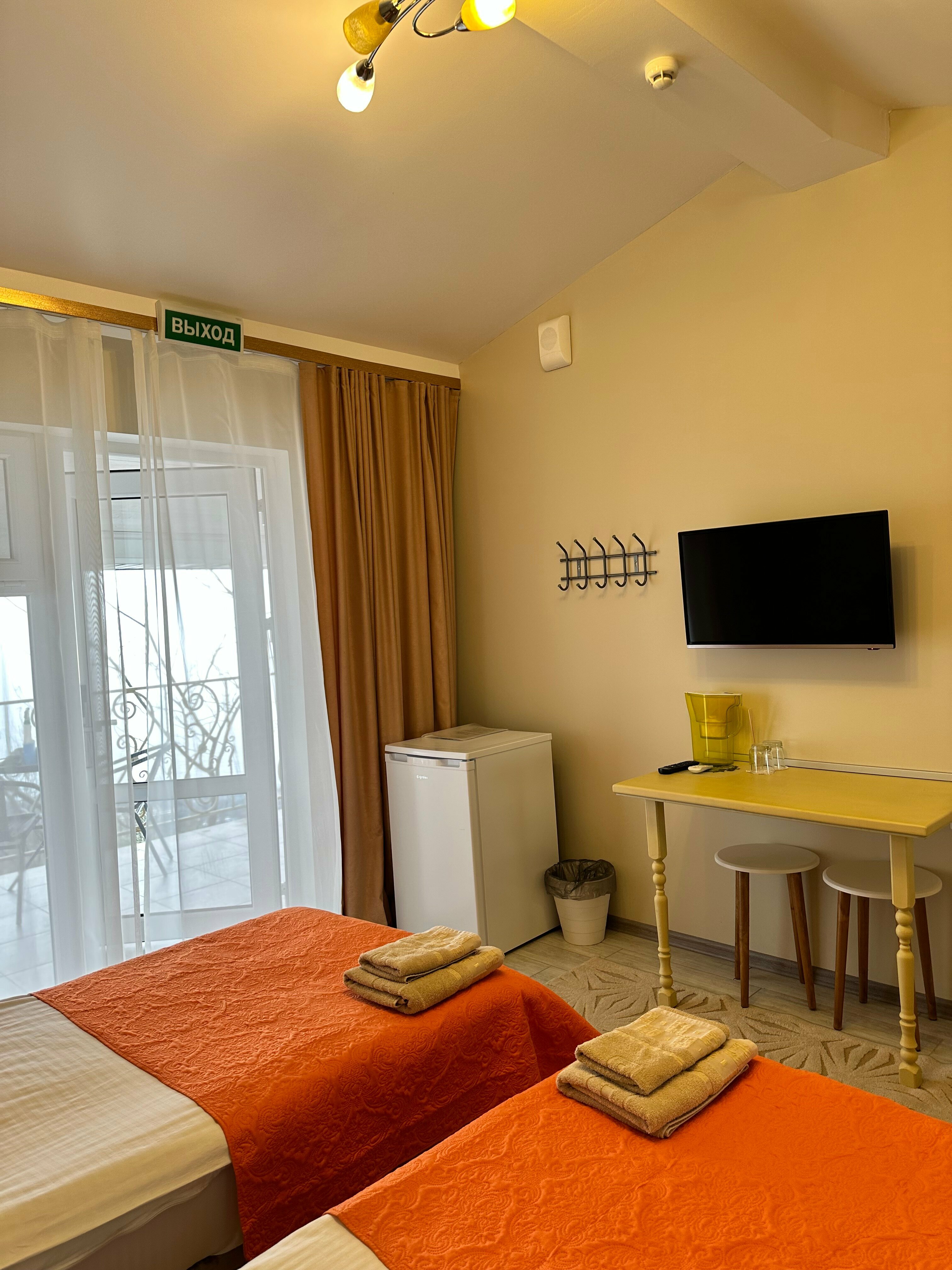 Двухместный номер с 1 кроватью или 2 отдельными кроватями, вид на море