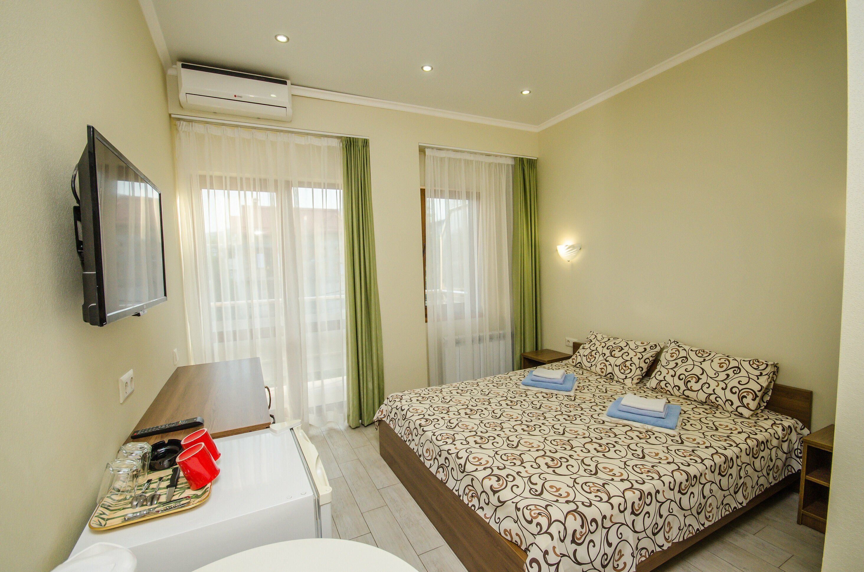 Двухместный номер с 1 кроватью и балконом