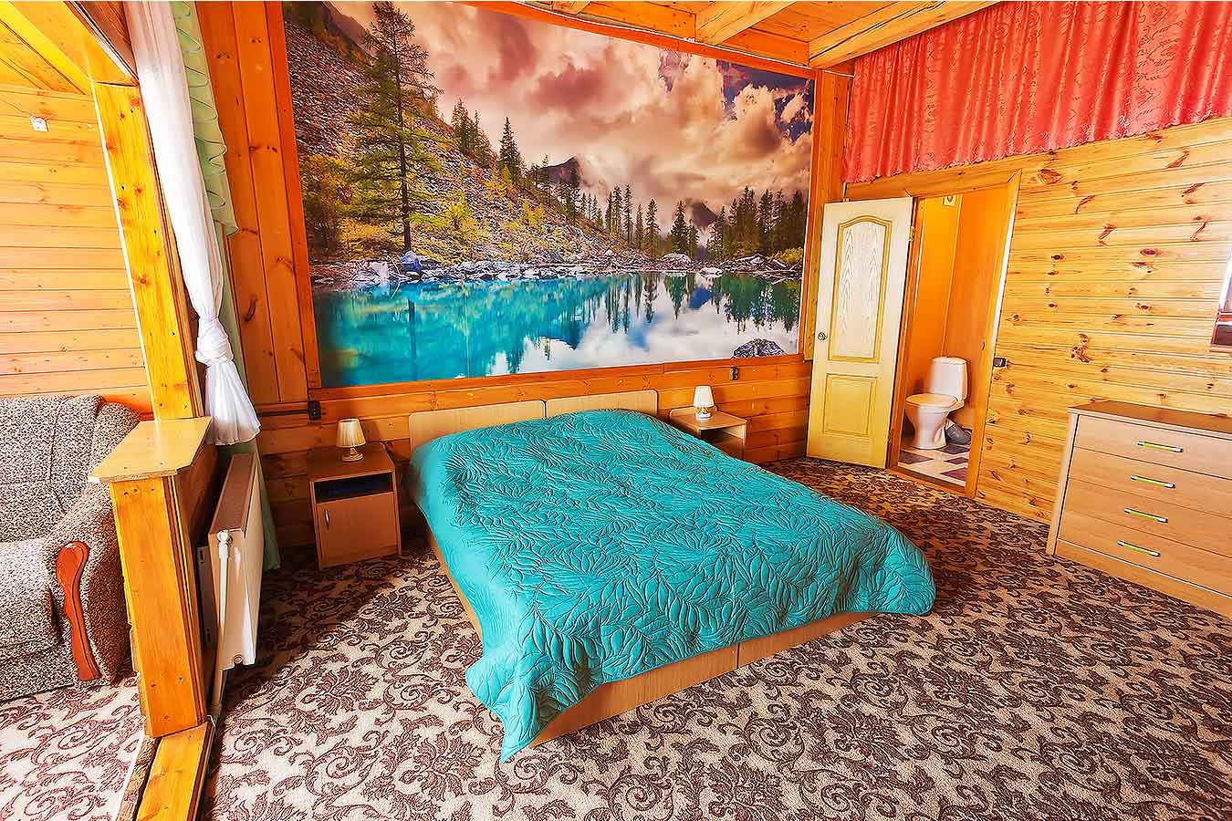 Трехместный номер «Комфорт» с душем