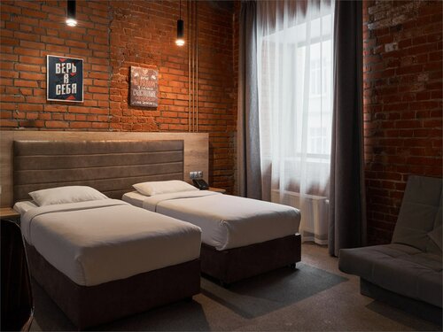 Deluxe Suite Twin (Делюкс с 2 односпальными кроватями и  1 раскладывающимся диваном) в Turris Hotel Lubyansky