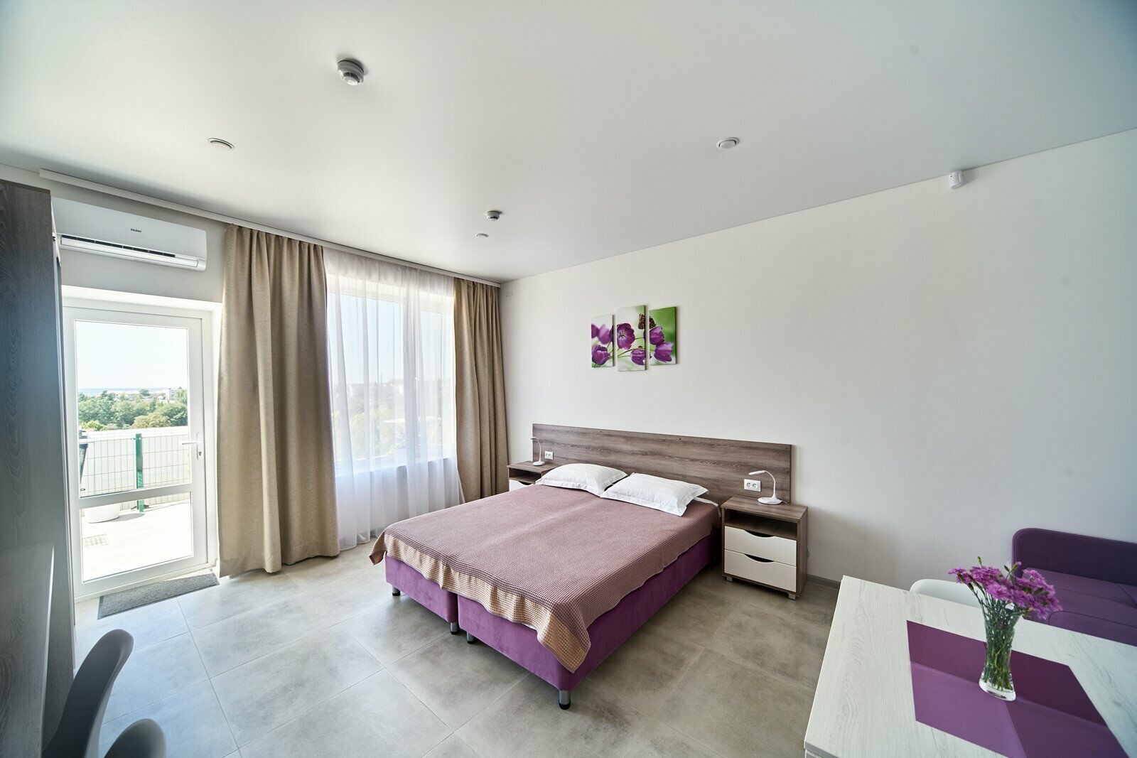 Четырехместный номер с видом на море