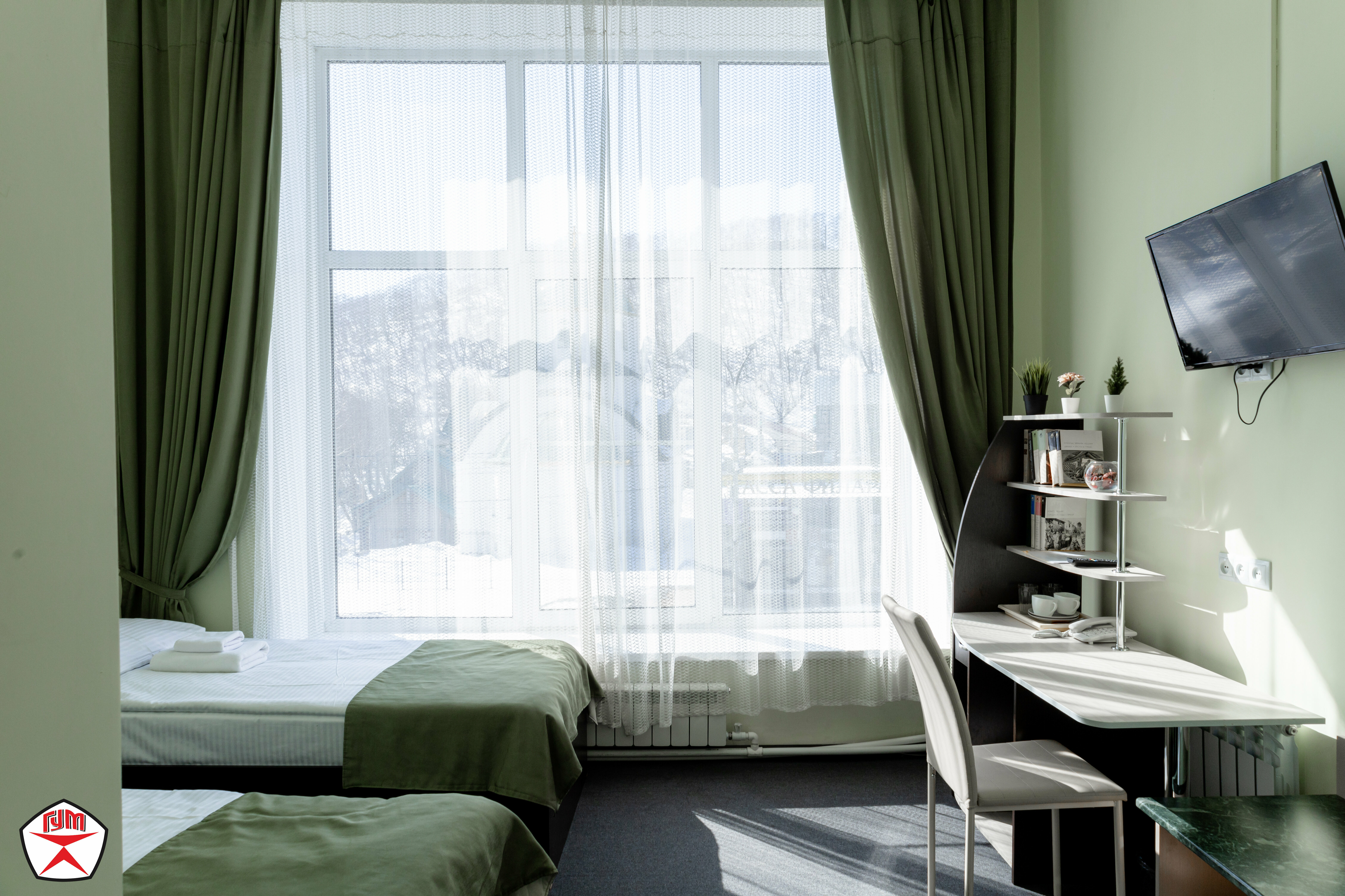 Двухместный номер с 2 отдельными кроватями, вид на город