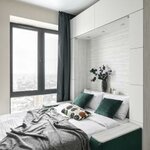 Апартаменты студия с 1 двуспальной кроватью в Art-Seasons Apartments