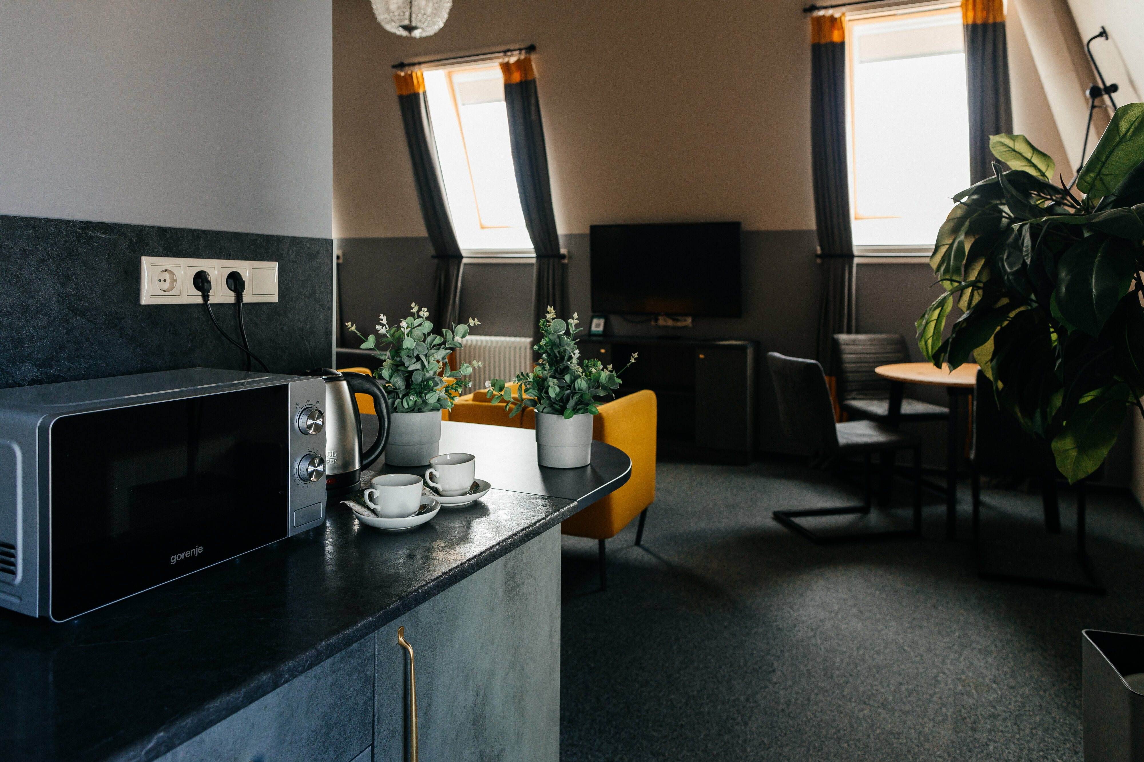 Двухуровневый номер-студия