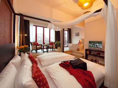Двухместный номер «Делюкс» с 1 двуспальной кроватью (Sea Side) в Strandhotel Heringsdorf