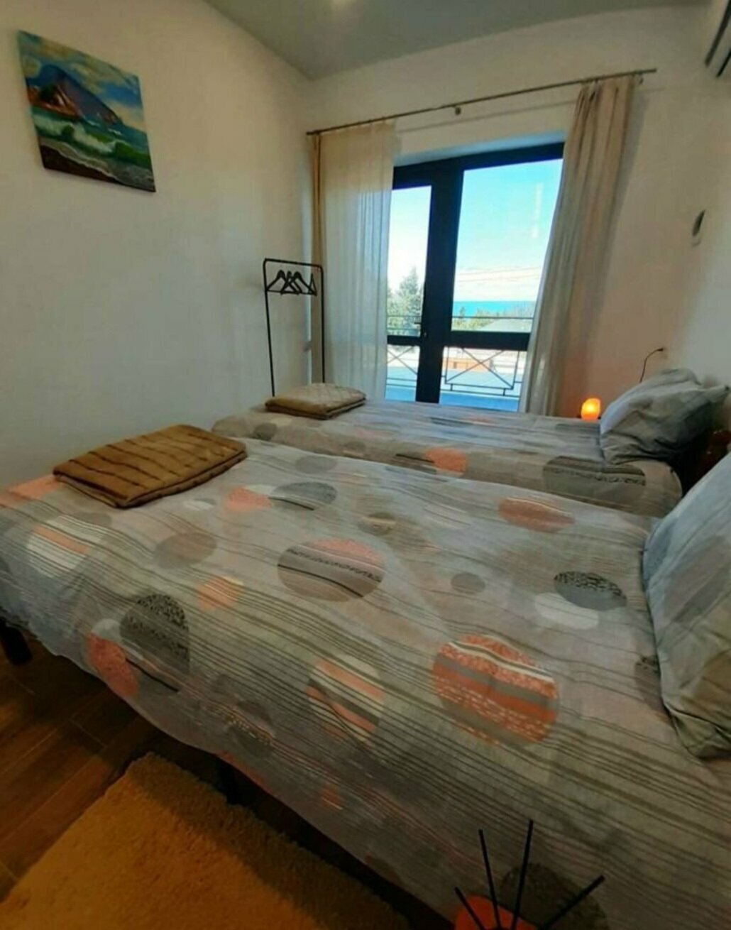 Двухместный номер с 2 отдельными кроватями, вид на море