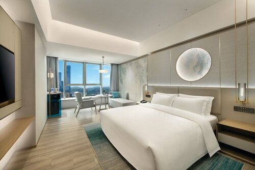 Двухместный номер «люкс» с 1 двуспальной кроватью в Grand Skylight Garden Hotel Shenzhen