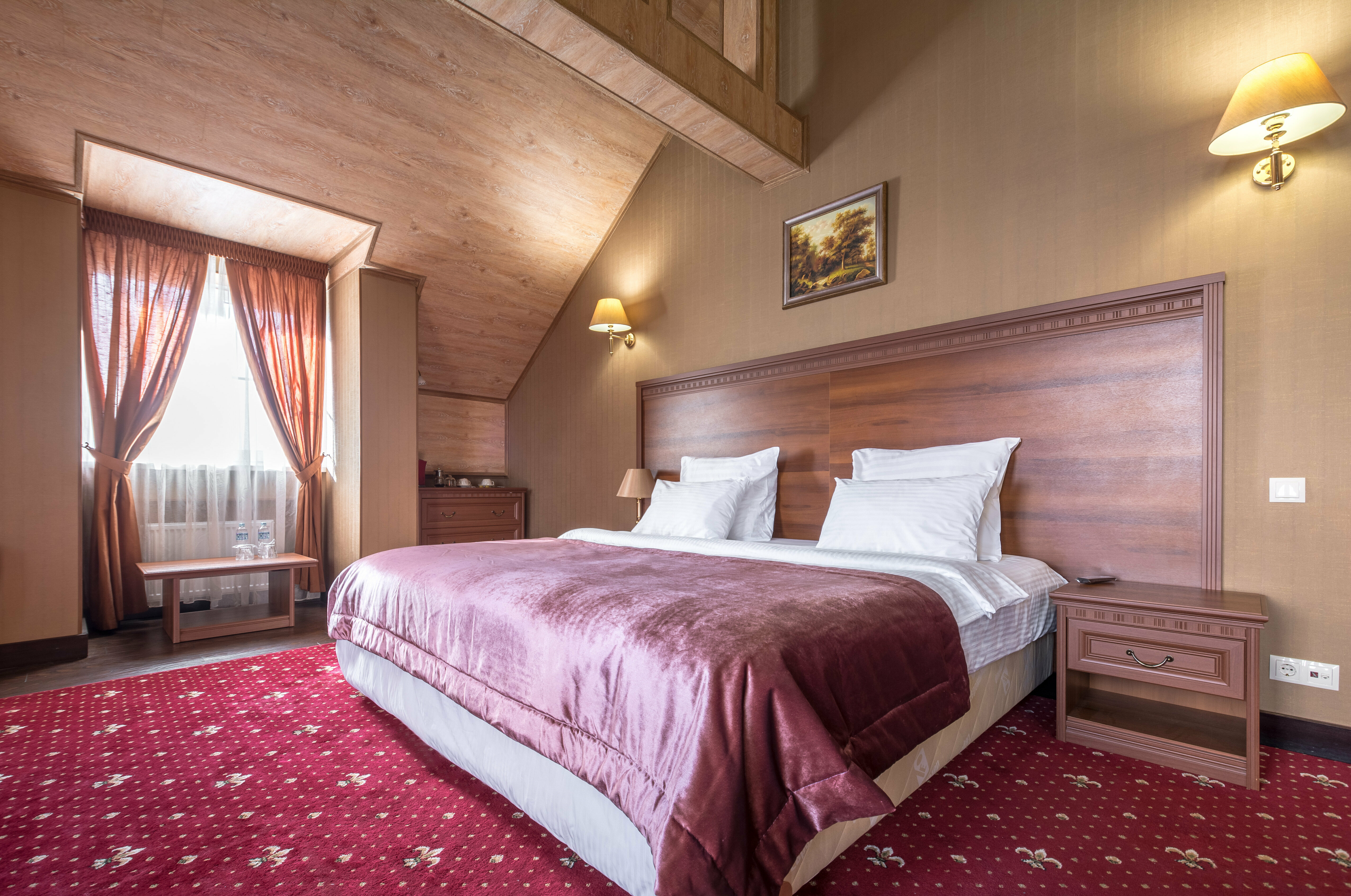 Люкс с видом на город (мансардный, с высокими потолками до 5 метров)