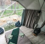 Трехместный номер с террасой в Купольная база Royal Forest