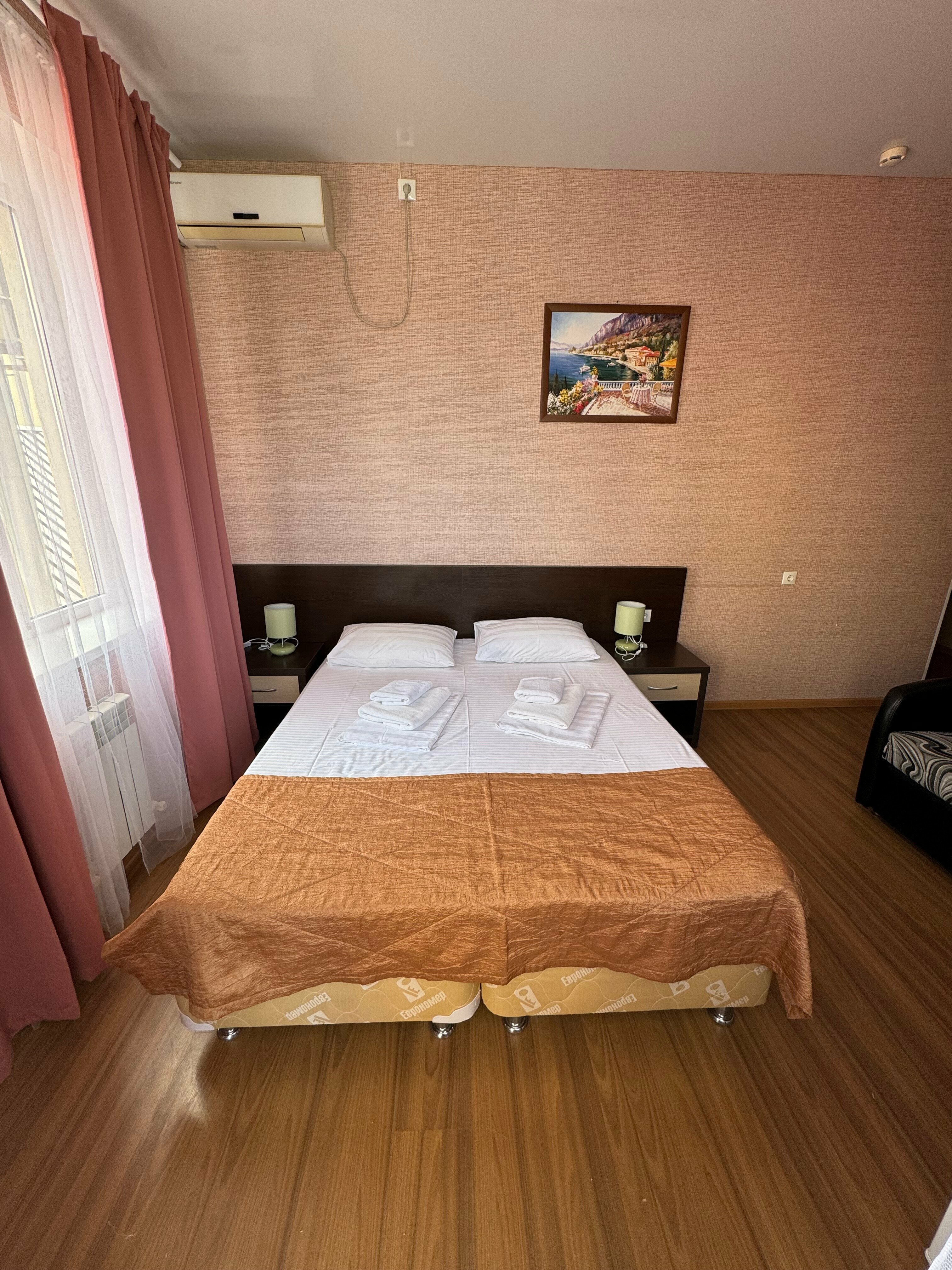 Двухместный номер с 1 кроватью и балконом