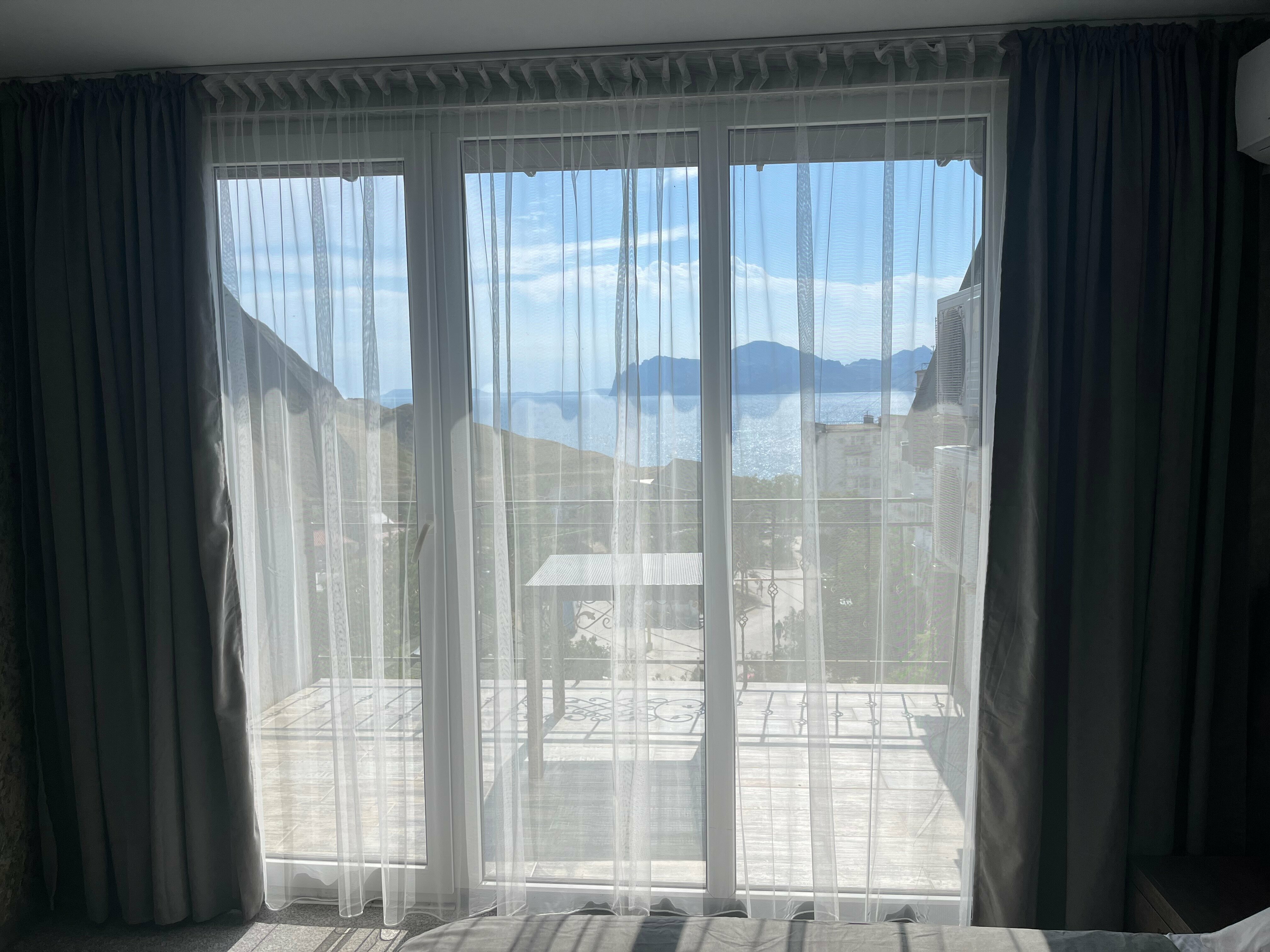 Двухместный номер Делюкс с 1 кроватью и балконом, вид на море