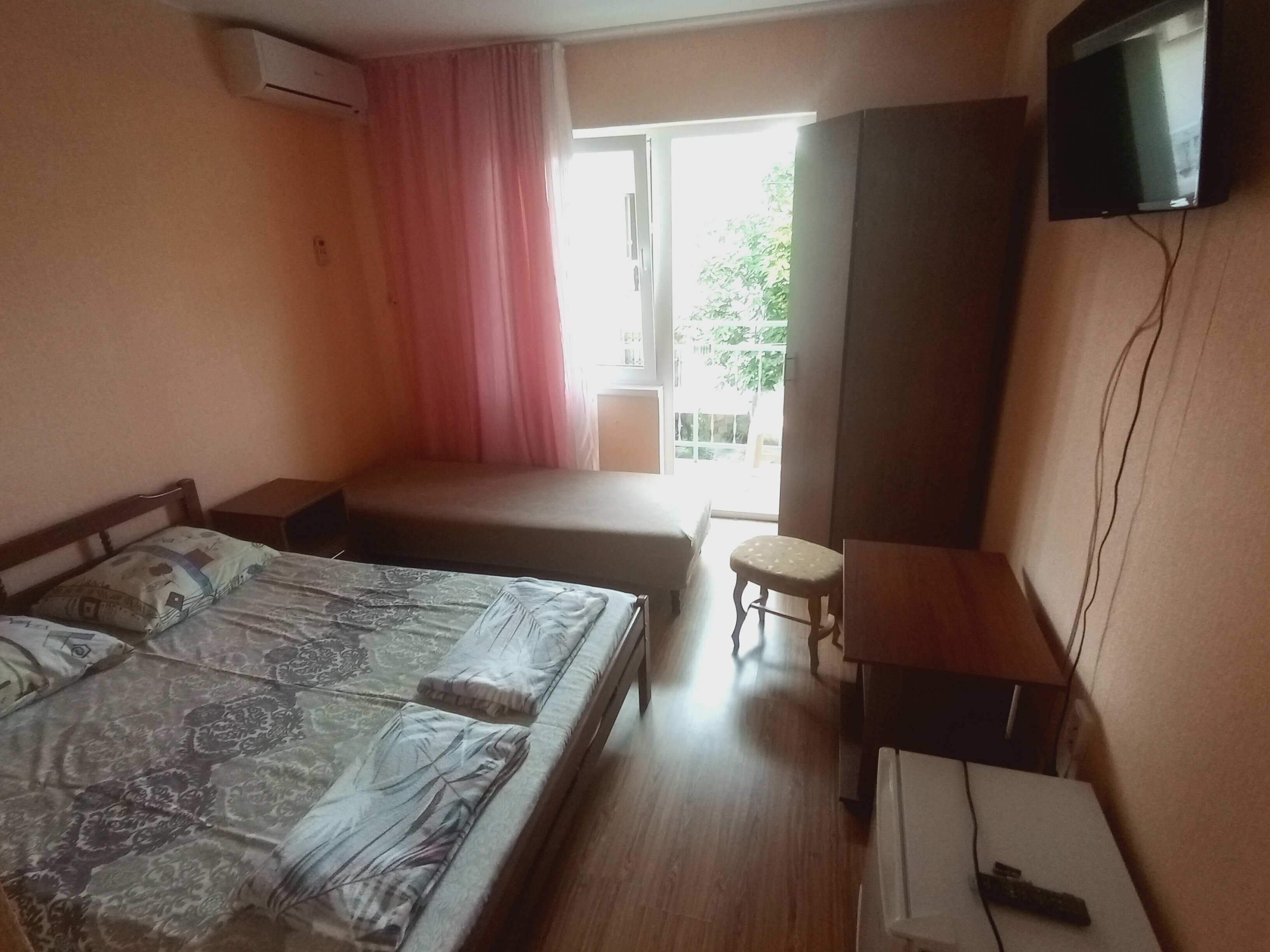 Двухместный номер с 1 кроватью и балконом