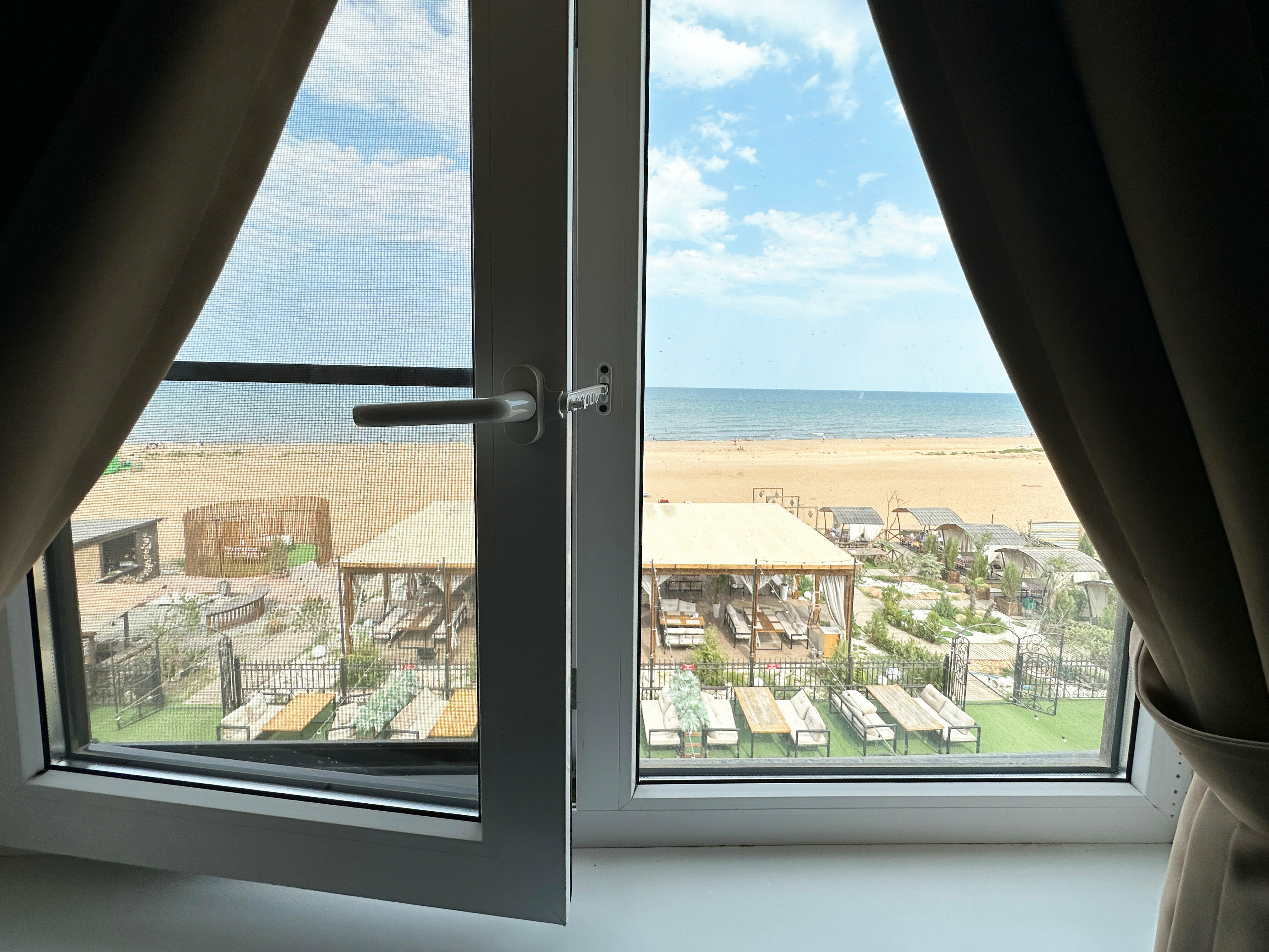 Двухместный номер с 2 отдельными кроватями, вид на море