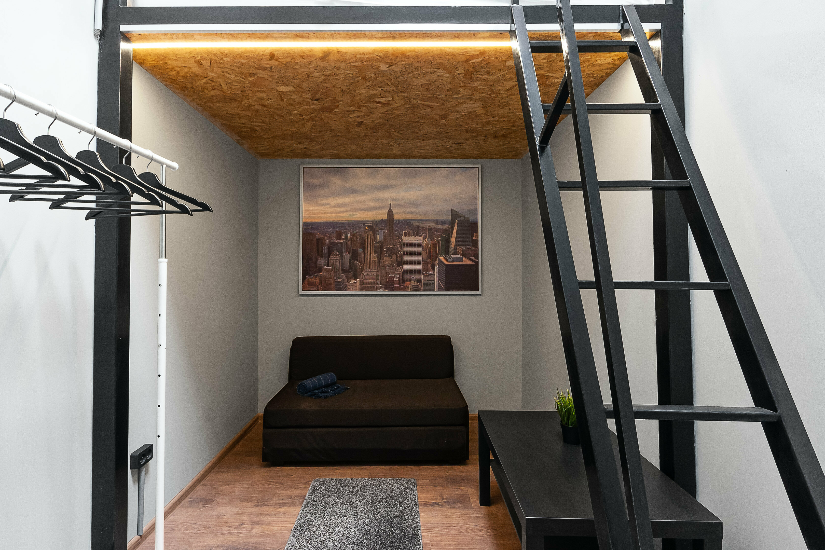 Двухместный номер с 1 кроватью и общей ванной комнатой