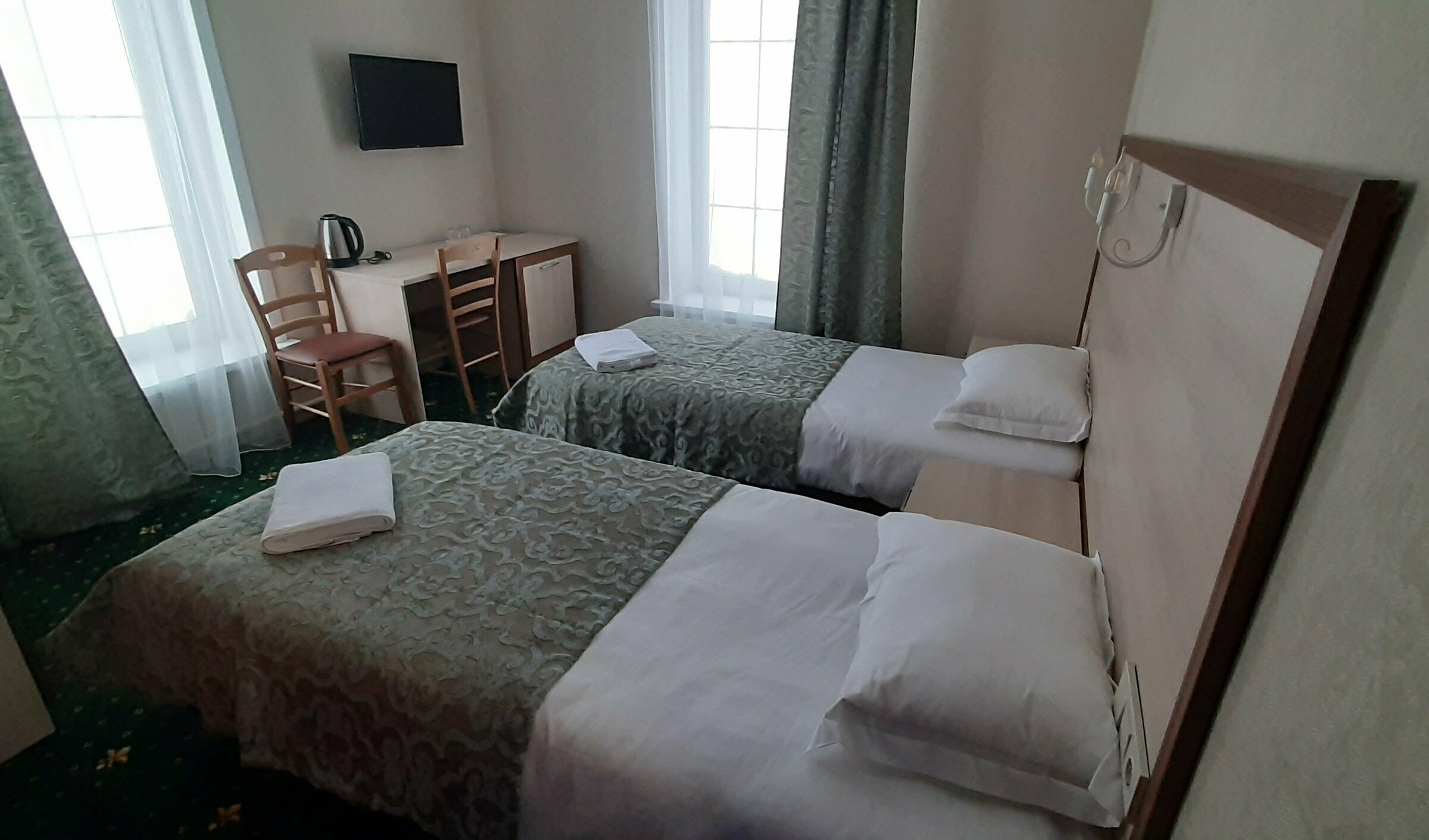 Двухместный номер с 2 отдельными кроватями, вид на горы