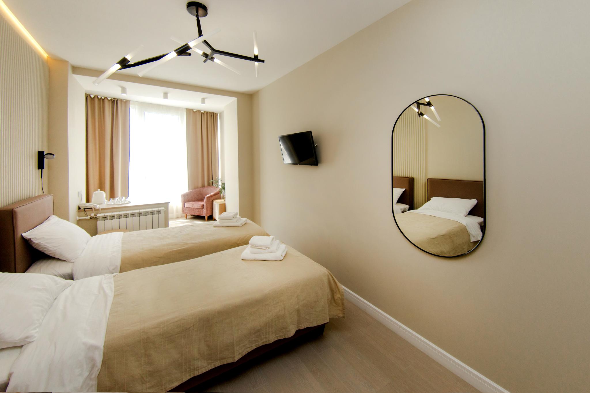 Двухместный номер с 2 отдельными кроватями, вид на сад