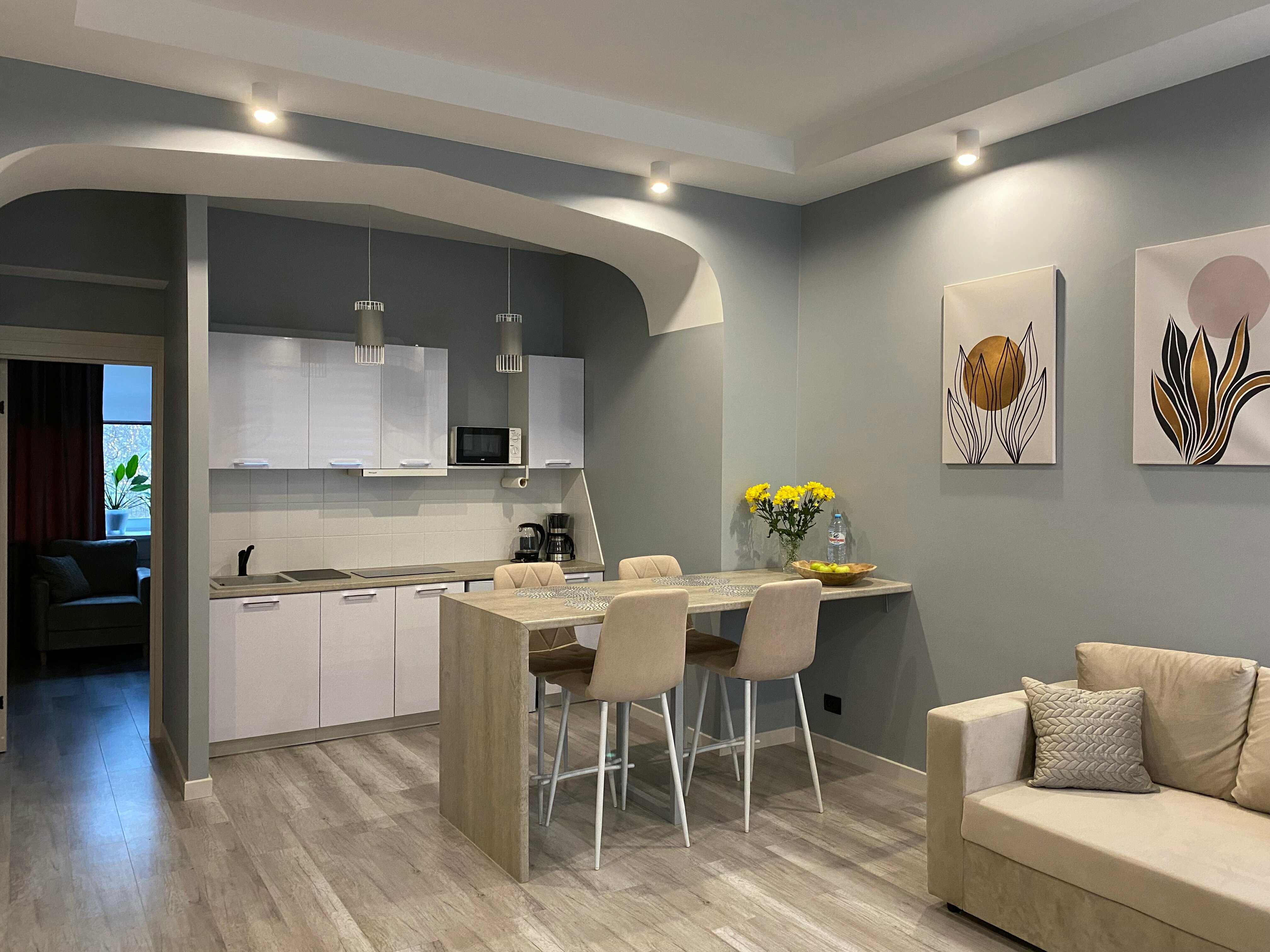 Апартаменты с 1 спальней