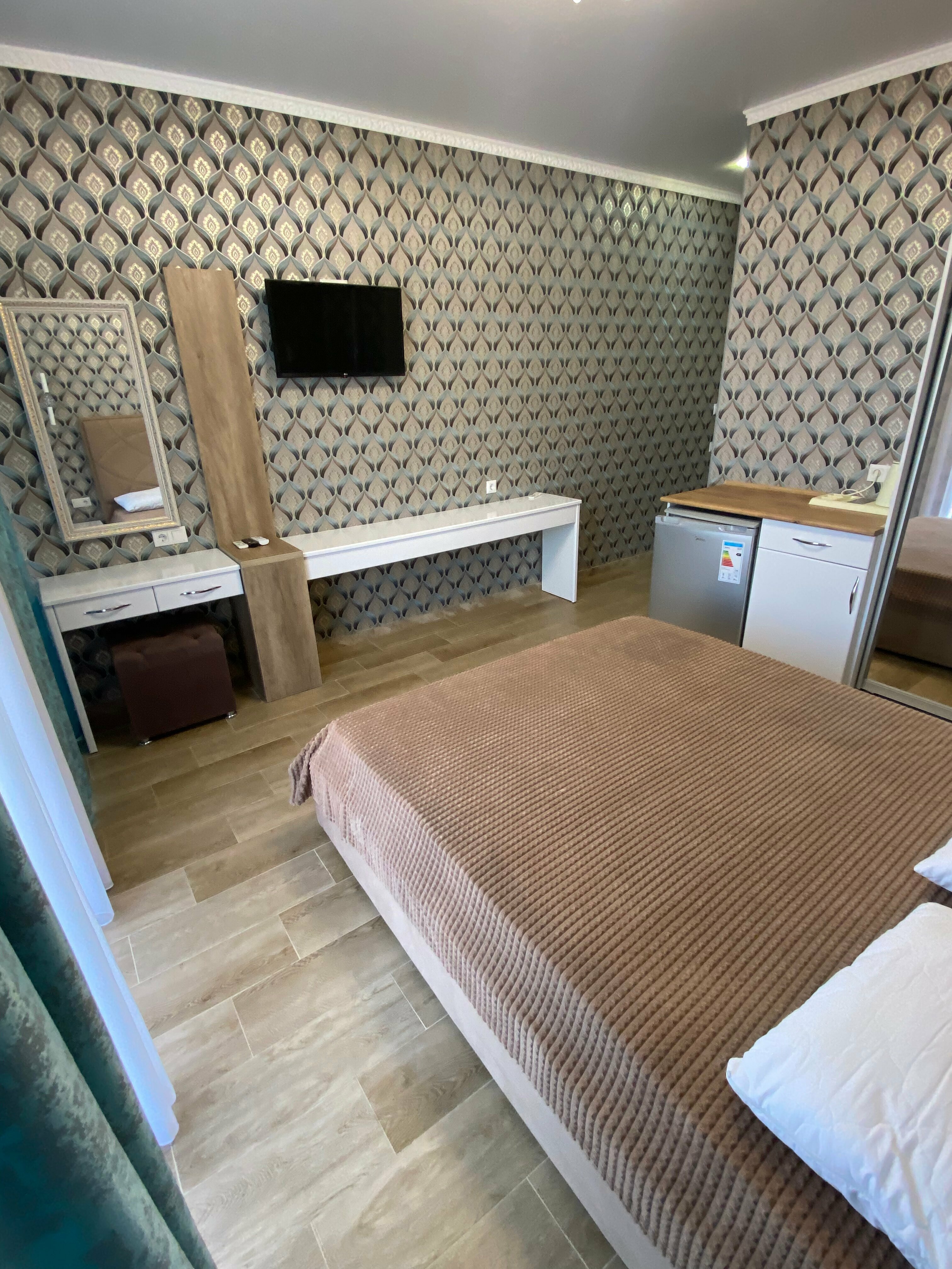 Двухместный номер с 1 кроватью и балконом