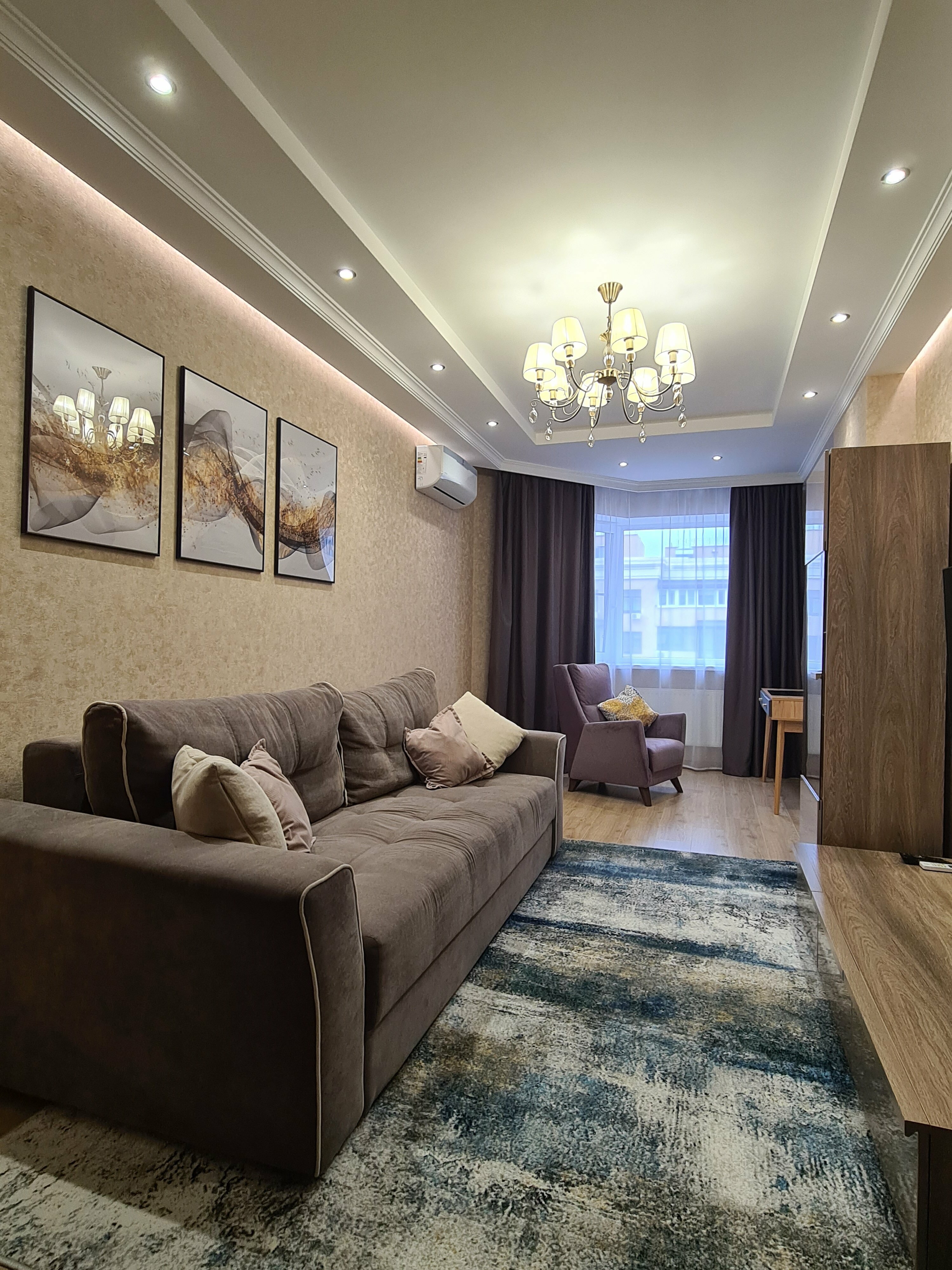 Апартаменты на 17 этаже с видом на город