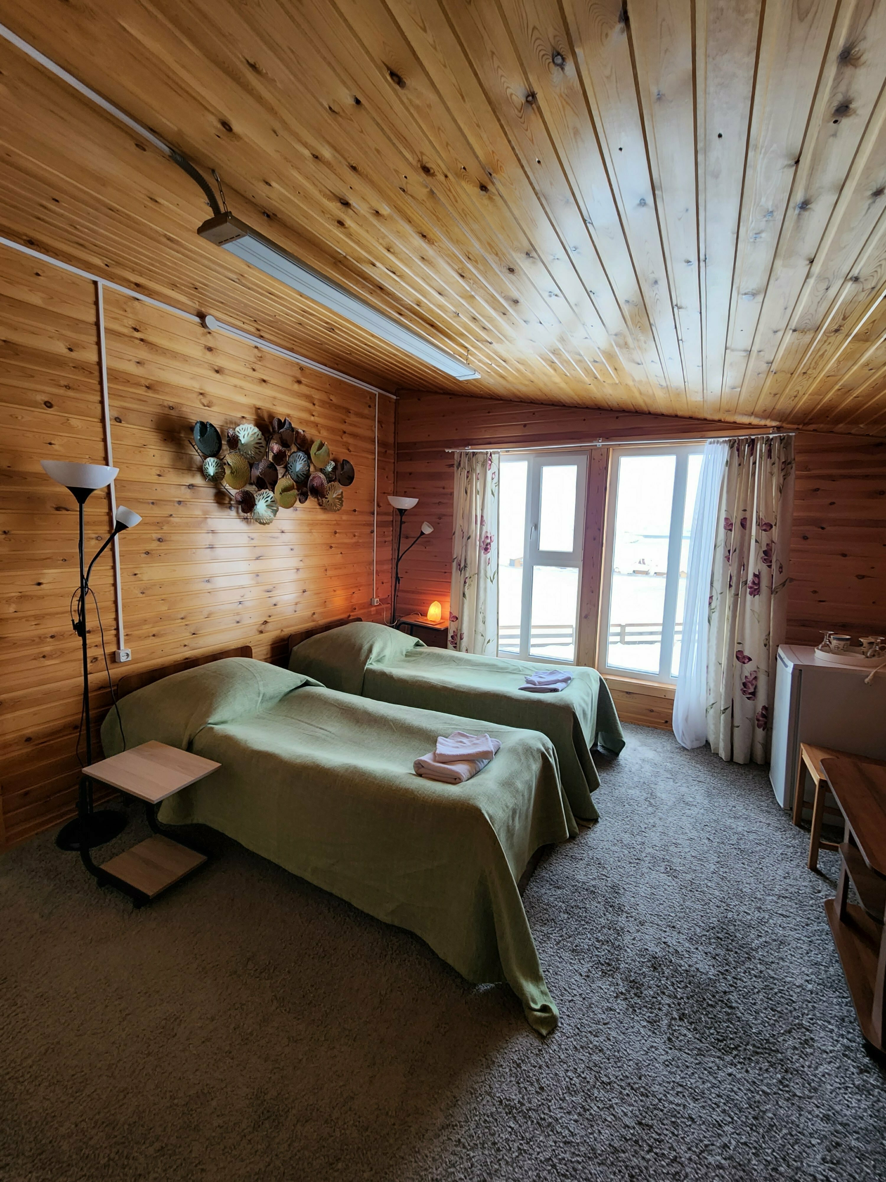 Двухместный номер с 2 отдельными кроватями, вид на озеро