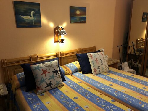 Двухместный номер базового типа с 2 односпальными кроватями в Pensión Restaurante Chiki