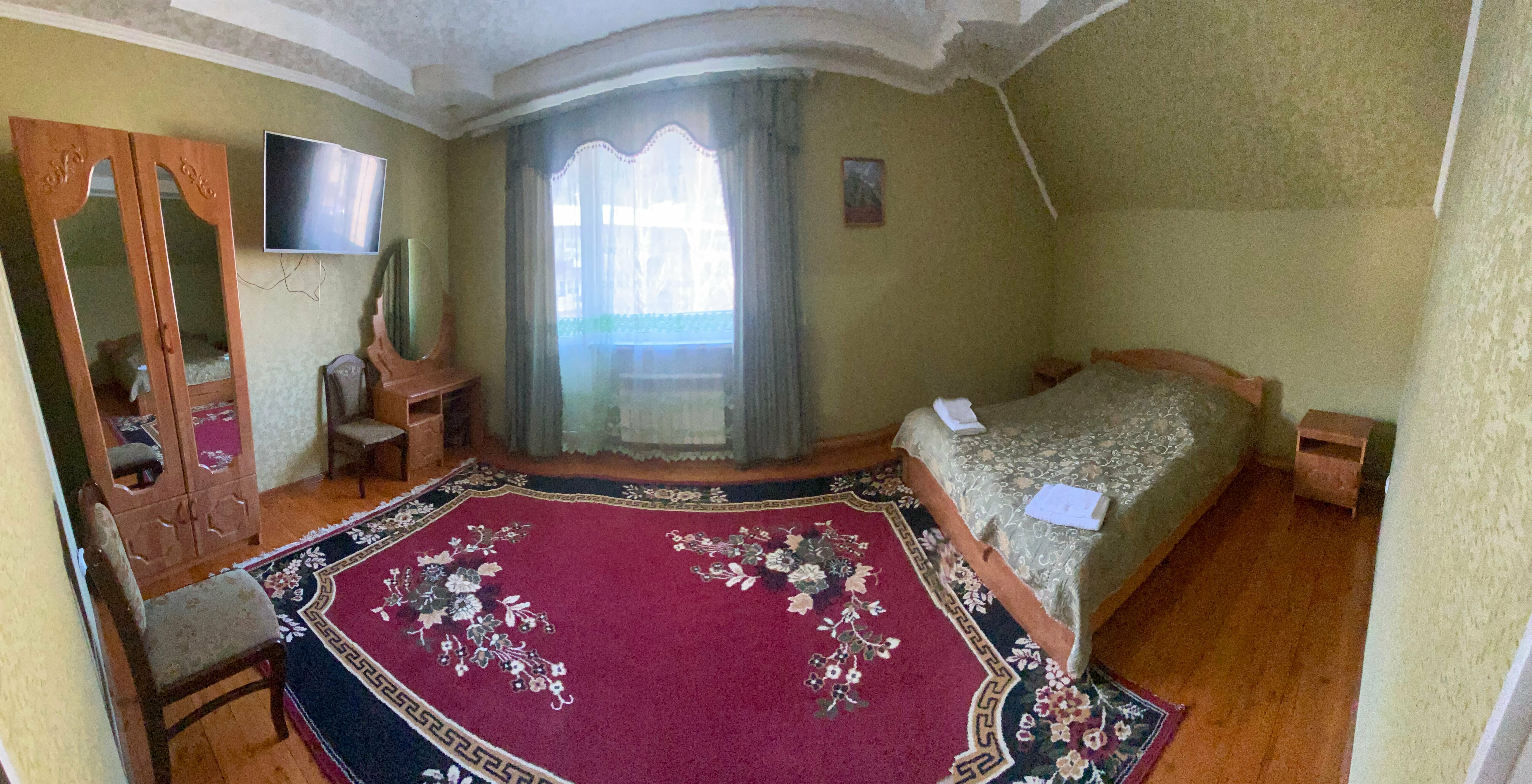 Двухместный номер с 1 кроватью и балконом