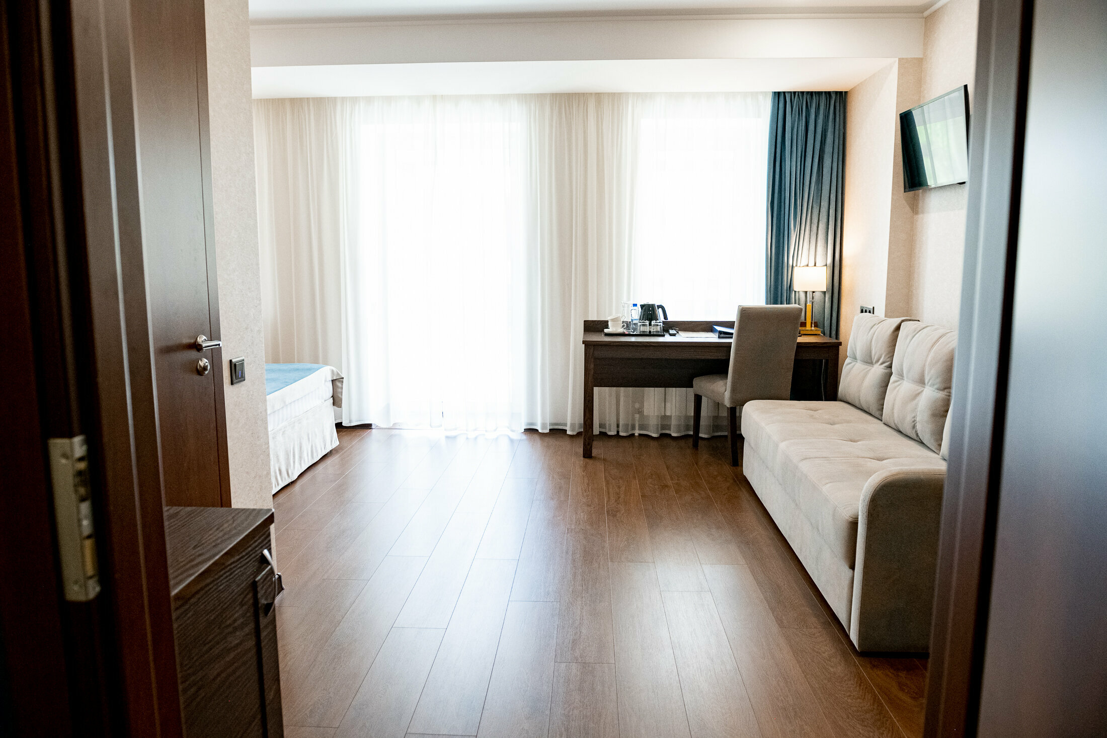 Улучшенный двухместный номер с 1 кроватью или 2 отдельными кроватями, вид на город