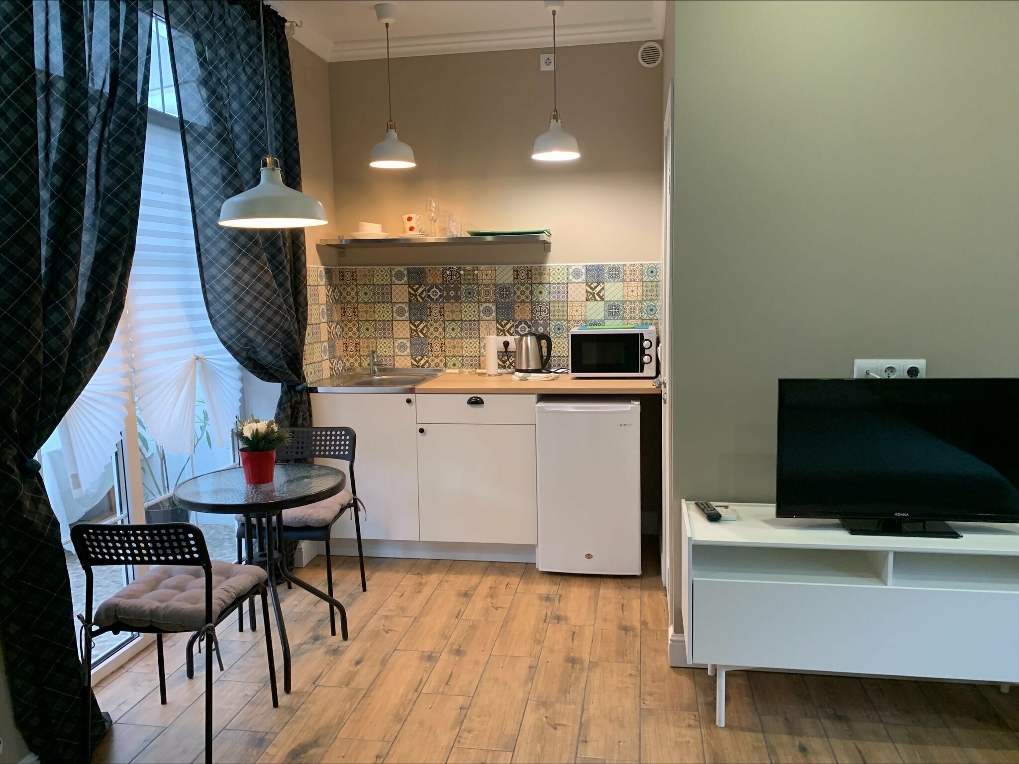 Двухместный номер с 1 кроватью и террасой